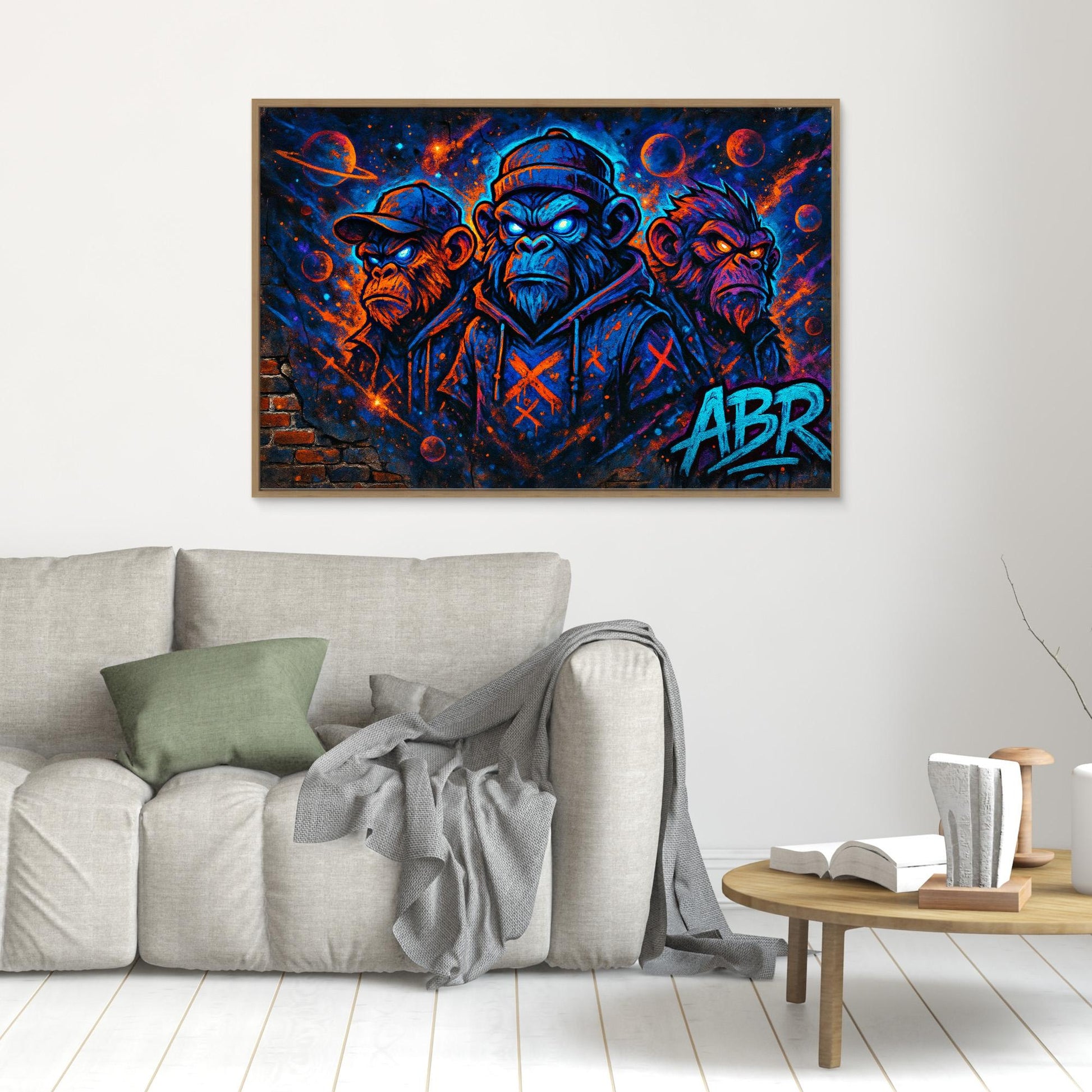 Space Ape Trio – Graffiti Canvas Wall Art