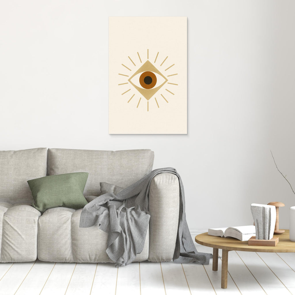 The All-Seeing Eye – Minimalist Spiritual Canvas Wall Art