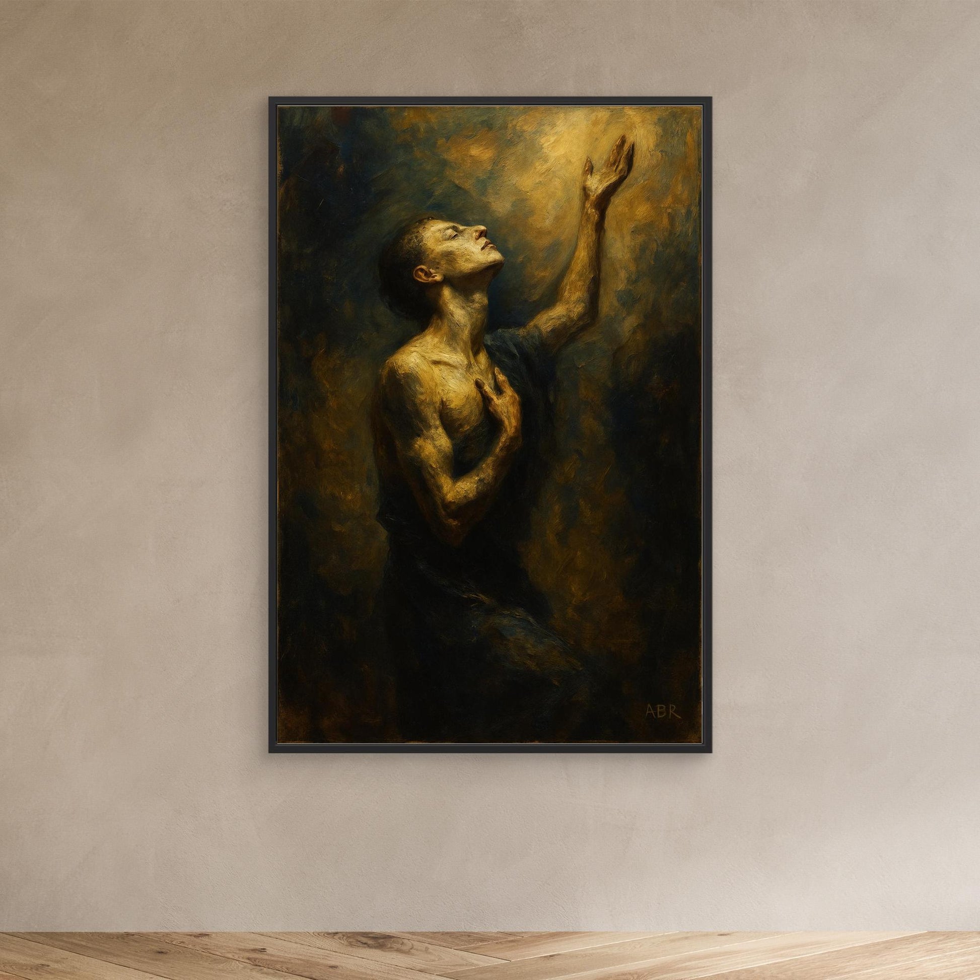 Golden Light Figurative Canvas Wall Art