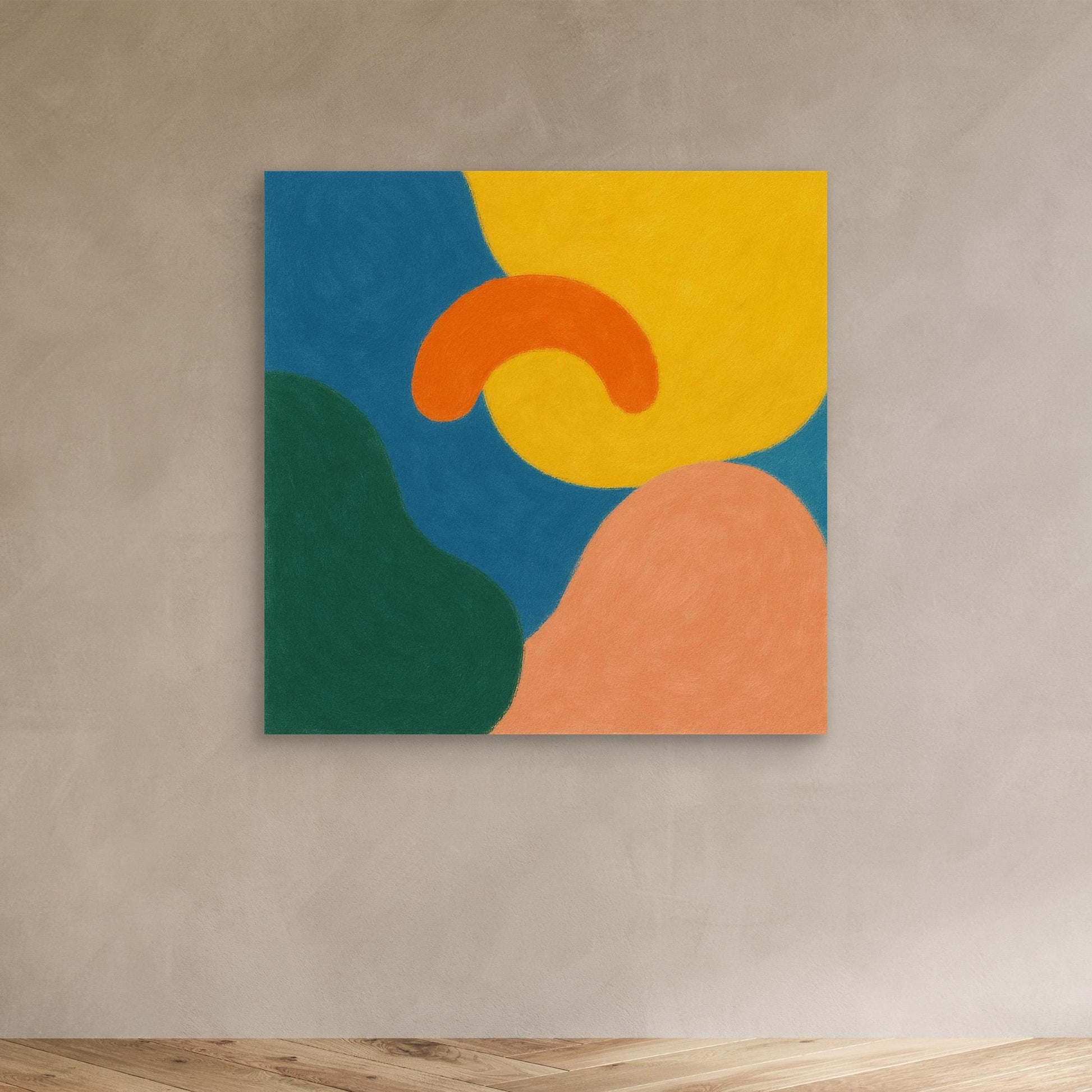 Playful Shapes – Colorful Geometric Abstract Canvas Print