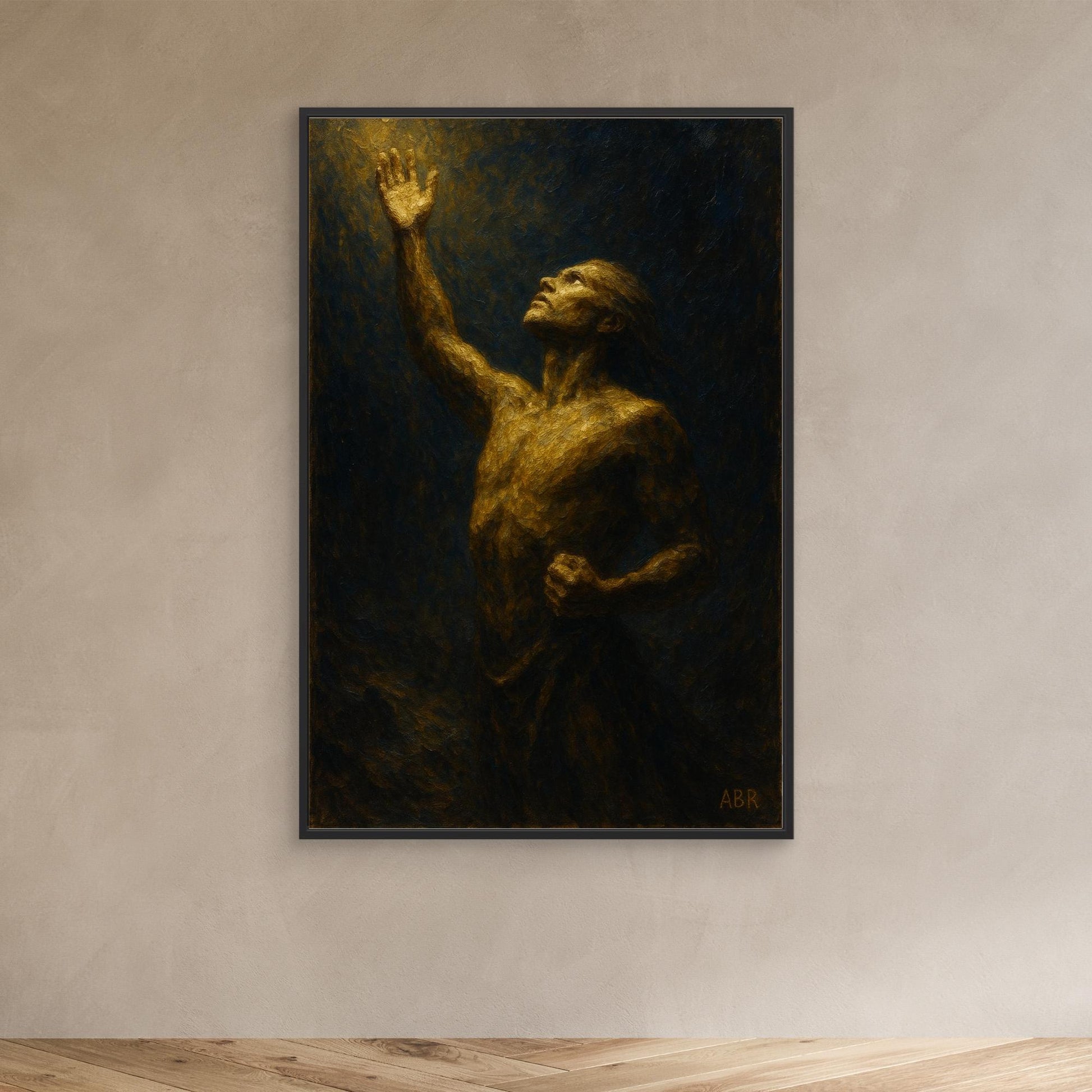 Reaching Toward Light – Figurative Canvas Wall Art