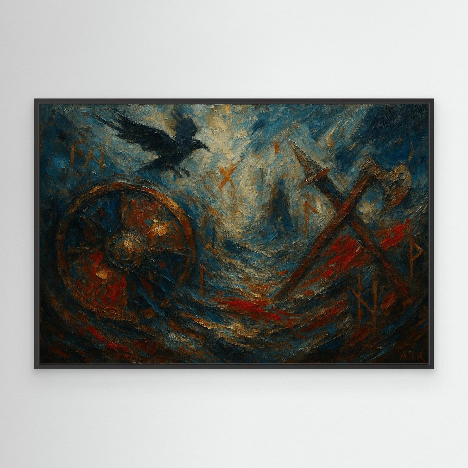 Viking Rune Canvas Wall Art