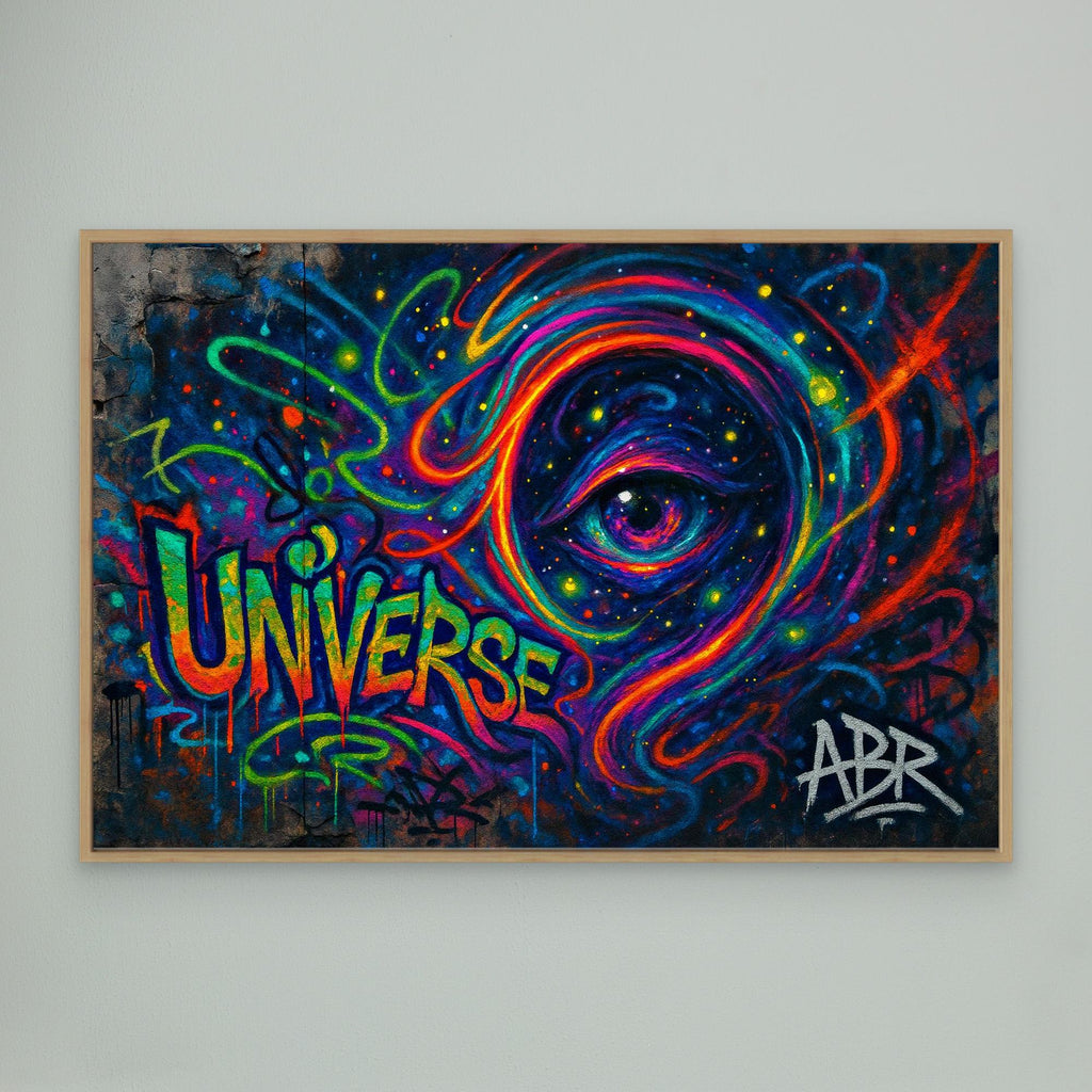 Cosmic Eye Graffiti Canvas Wall Art