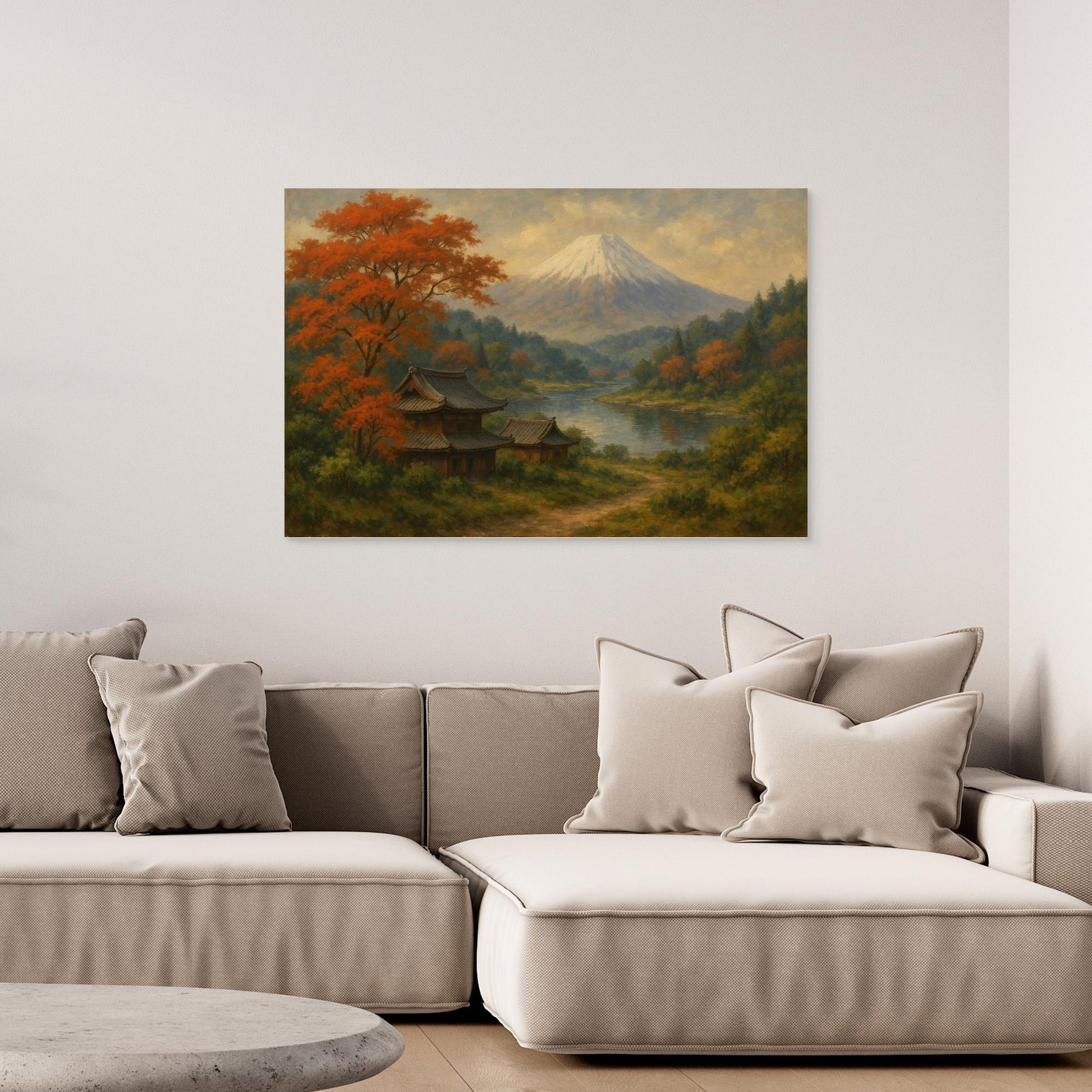 Mount Fuji Serenity – Japanese Landscape Canvas Wall Art