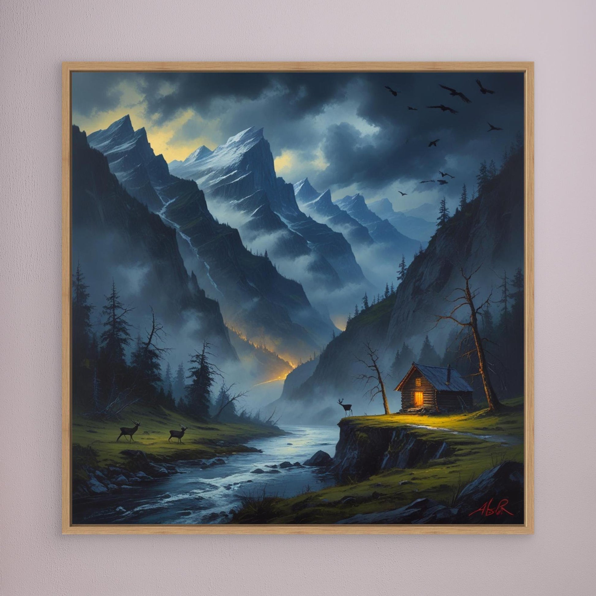 Twilight Refuge – Cozy Cabin in Dramatic Mountain Valley