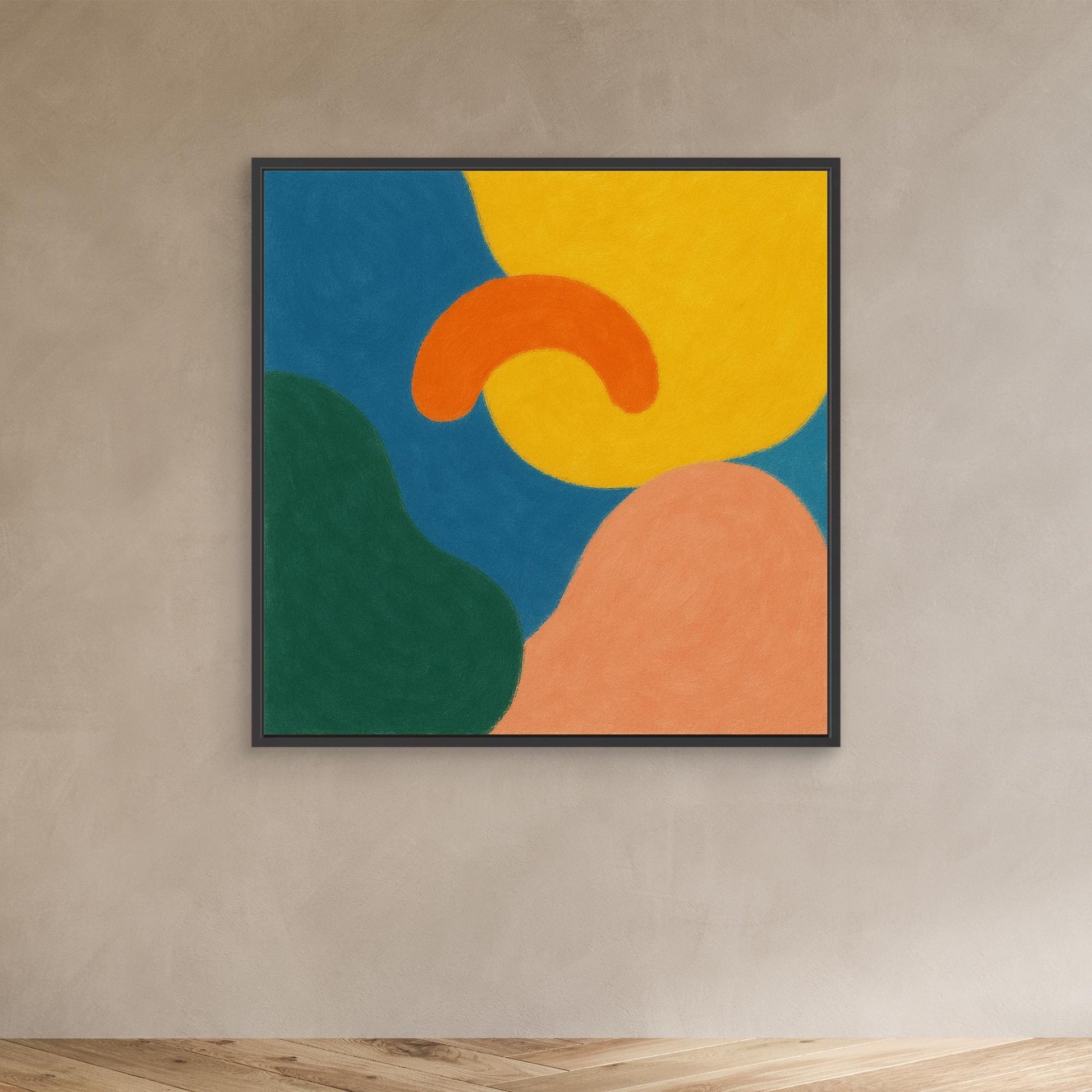 Playful Shapes – Colorful Geometric Abstract Canvas Print