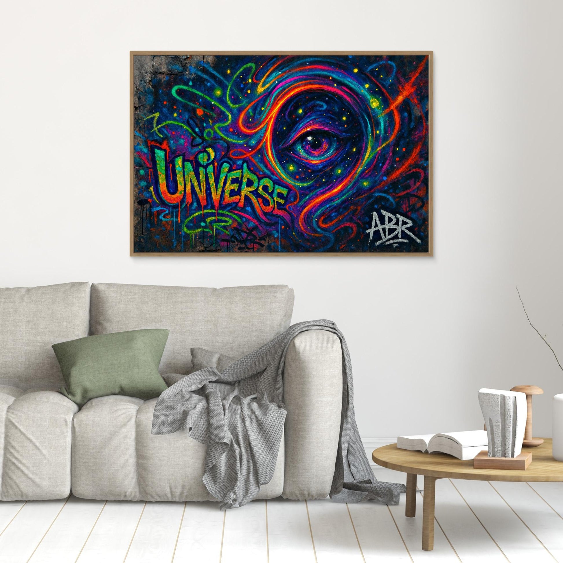 Cosmic Eye Graffiti Canvas Wall Art