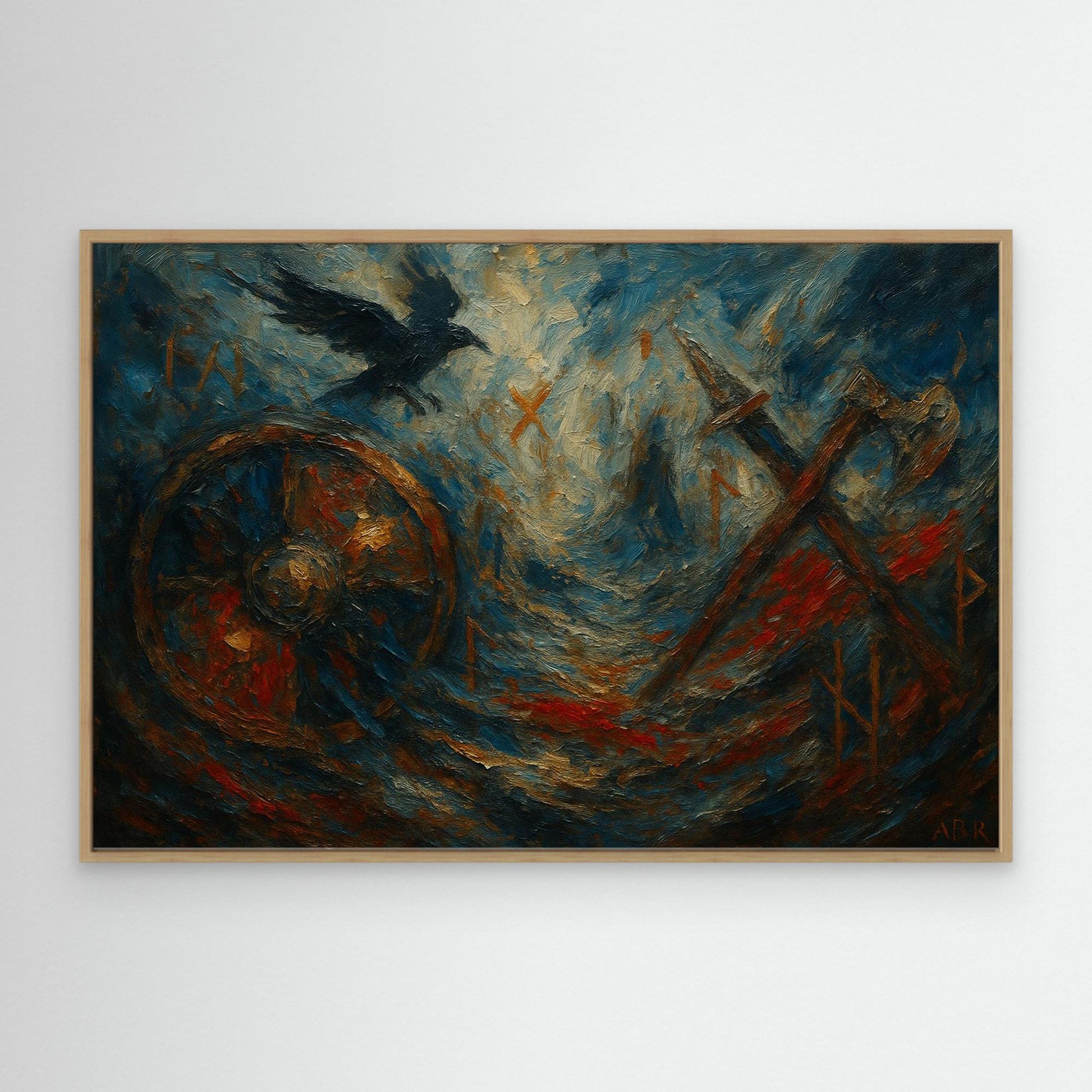 Viking Rune Canvas Wall Art