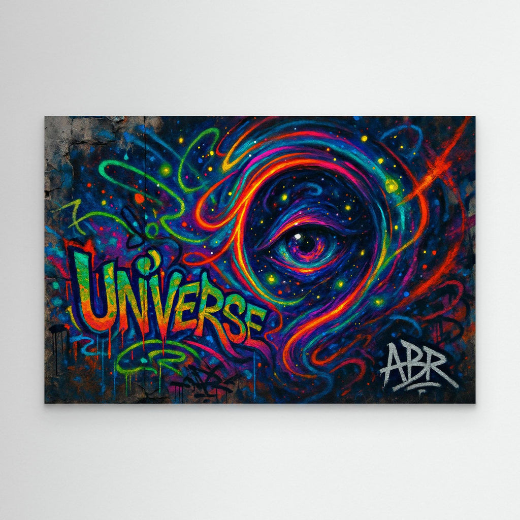 Cosmic Eye Graffiti Canvas Wall Art