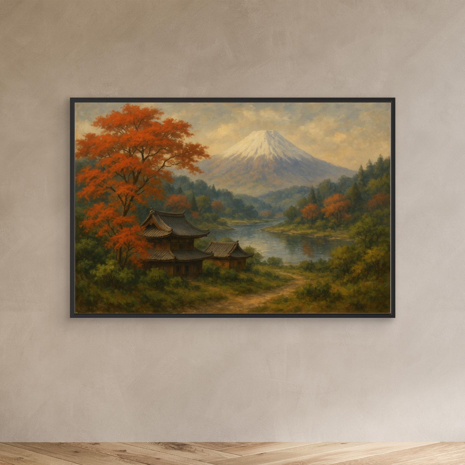 Mount Fuji Serenity – Japanese Landscape Canvas Wall Art