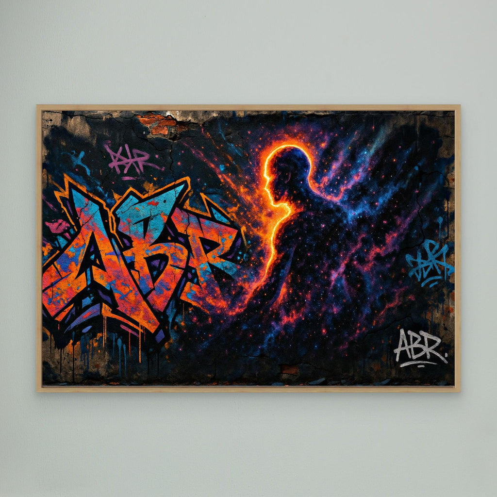 Galactic Silhouette Canvas Wall Art 