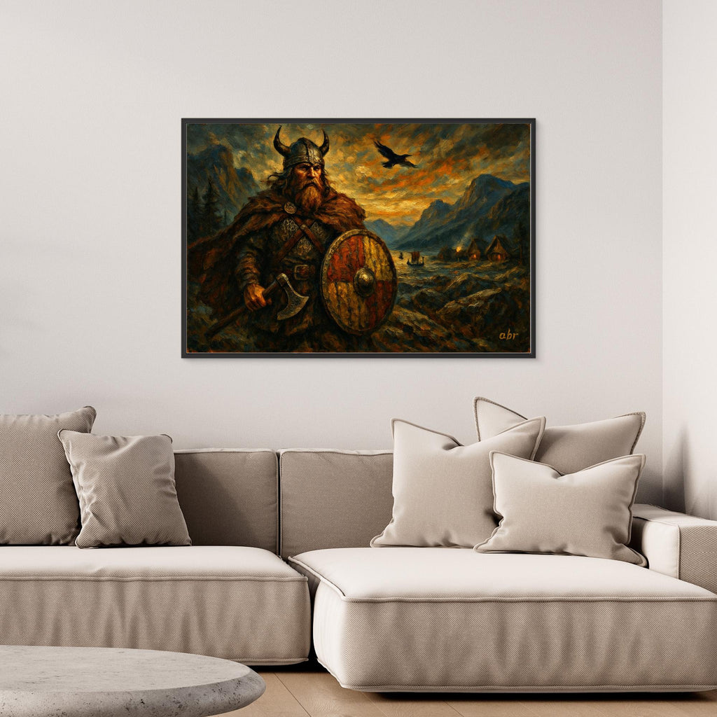Norse Viking Defender Wall Print