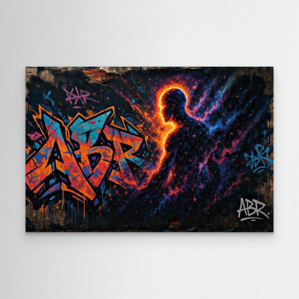 Galactic Silhouette Canvas Wall Art 