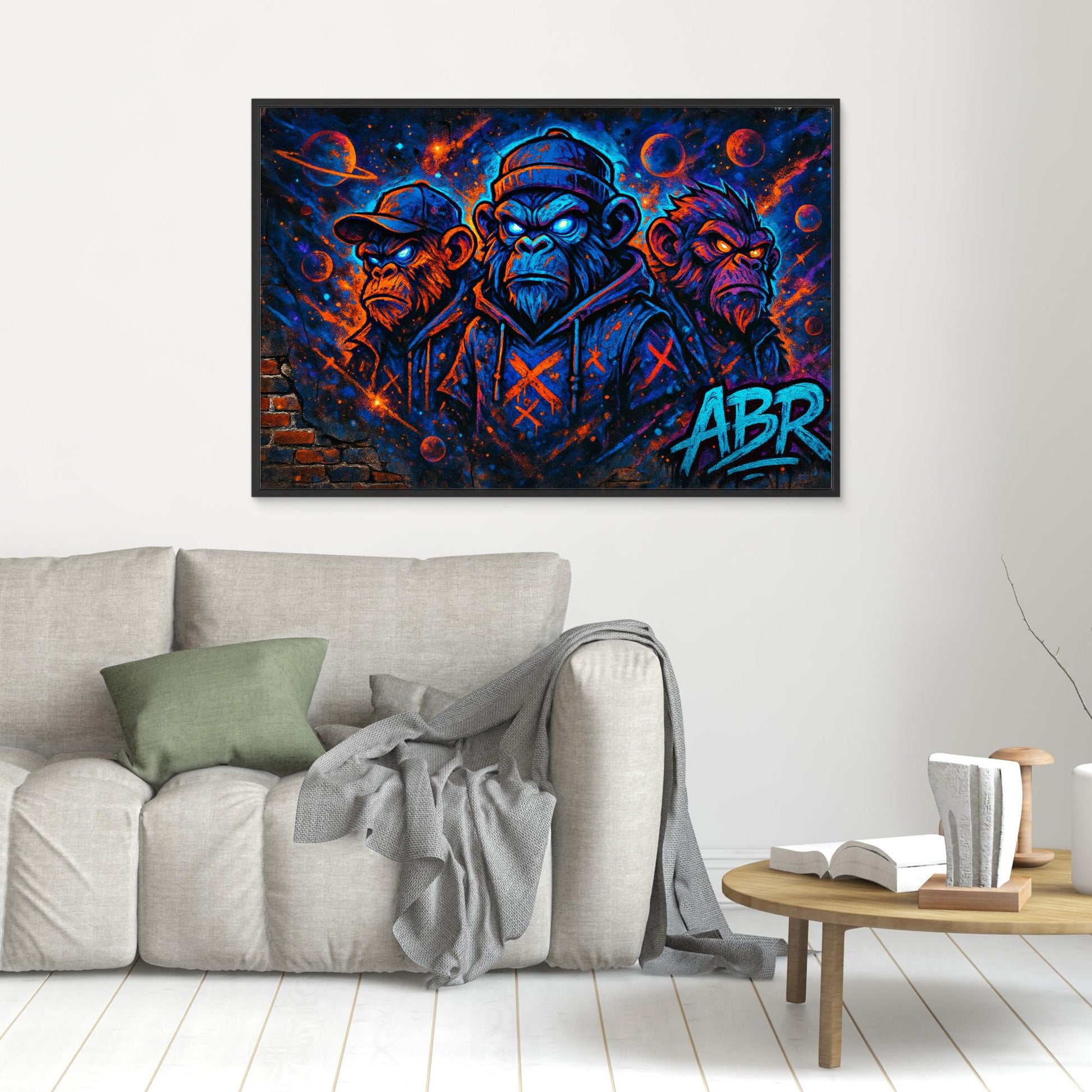 Space Ape Trio – Graffiti Canvas Wall Art