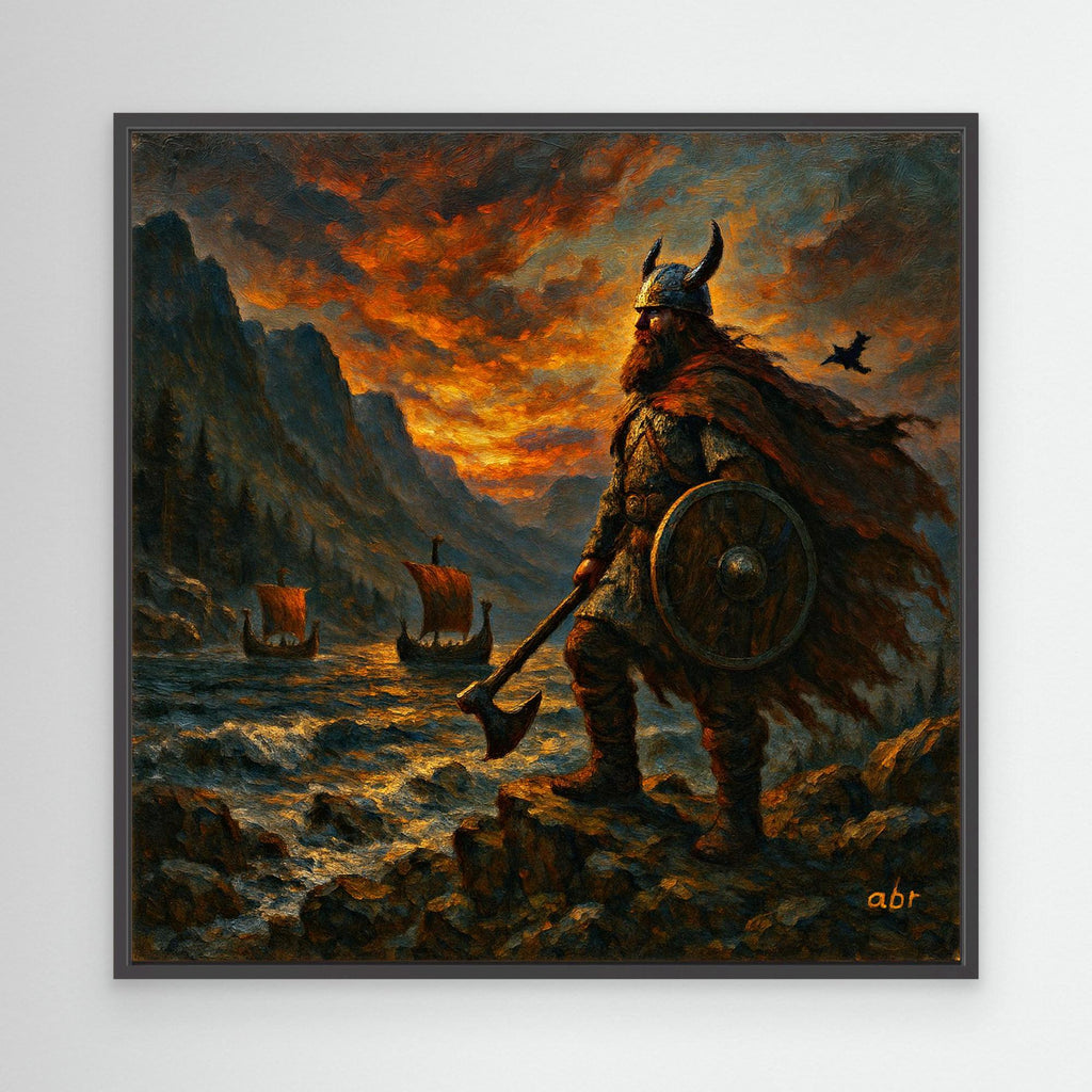 Viking Hero Canvas Wall Art Print