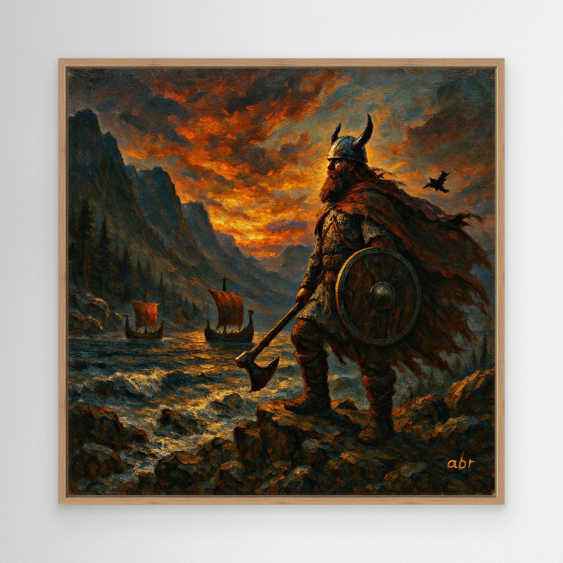 Viking Hero Canvas Wall Art Print