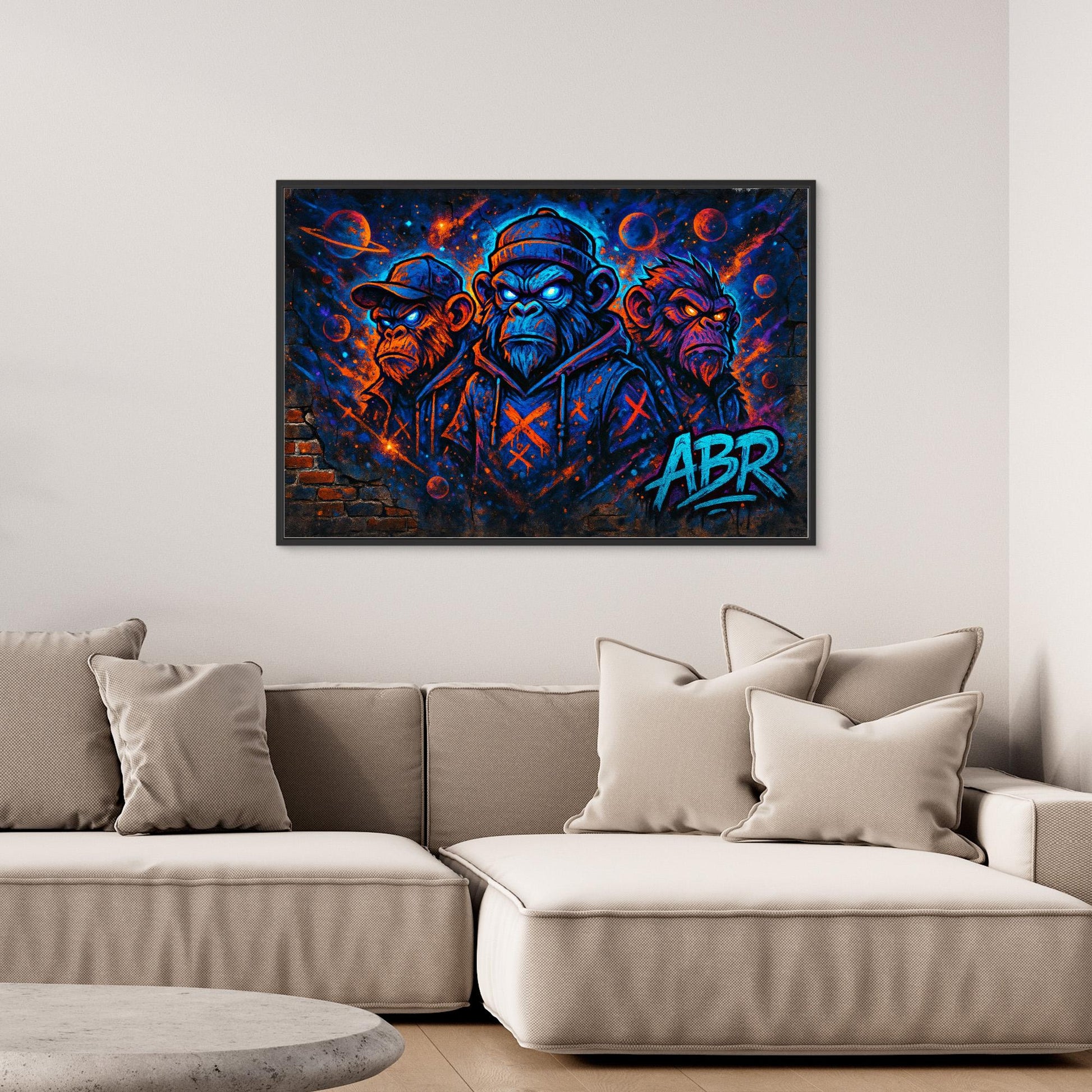 Space Ape Trio – Graffiti Canvas Wall Art
