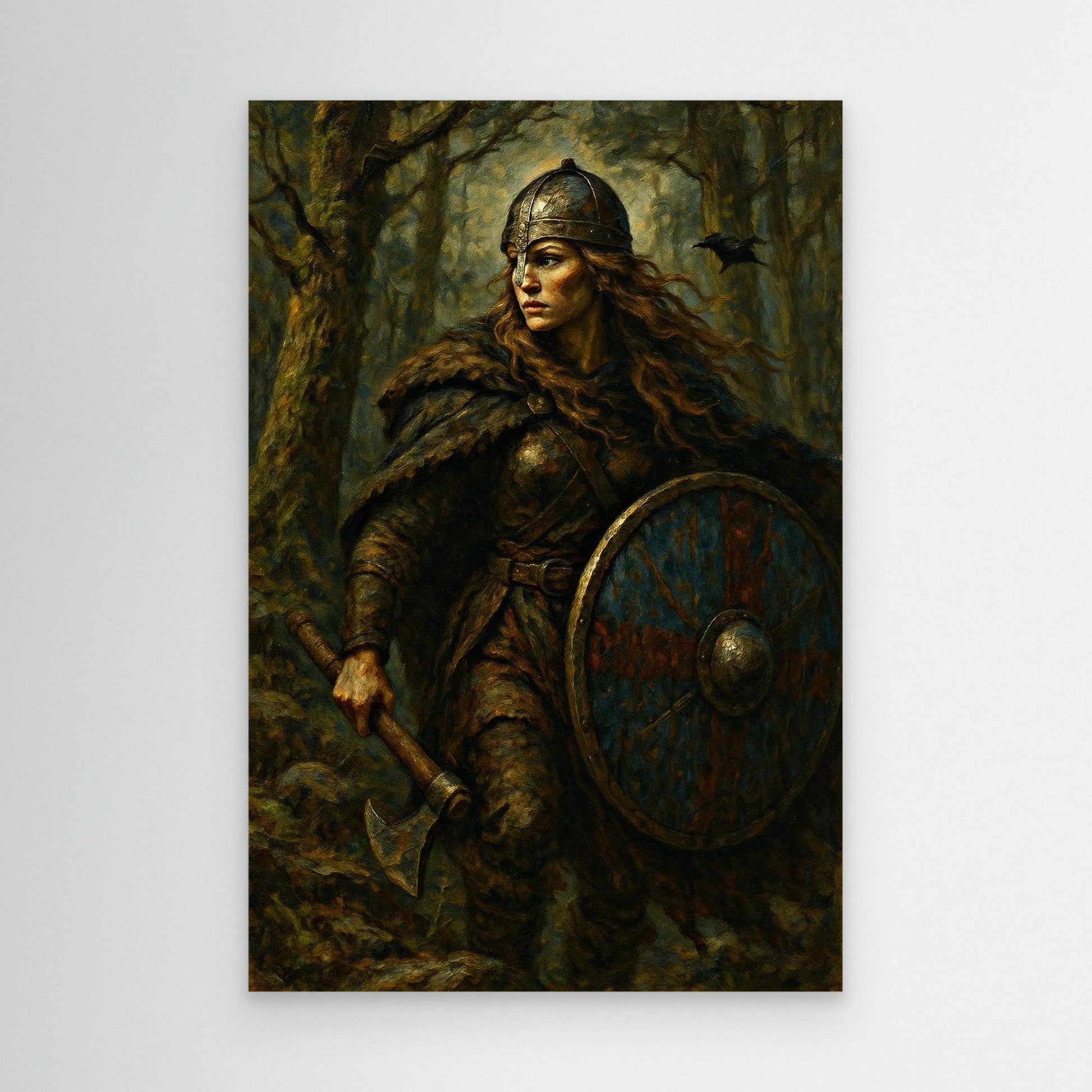 Viking Shieldmaiden Canvas Wall Art