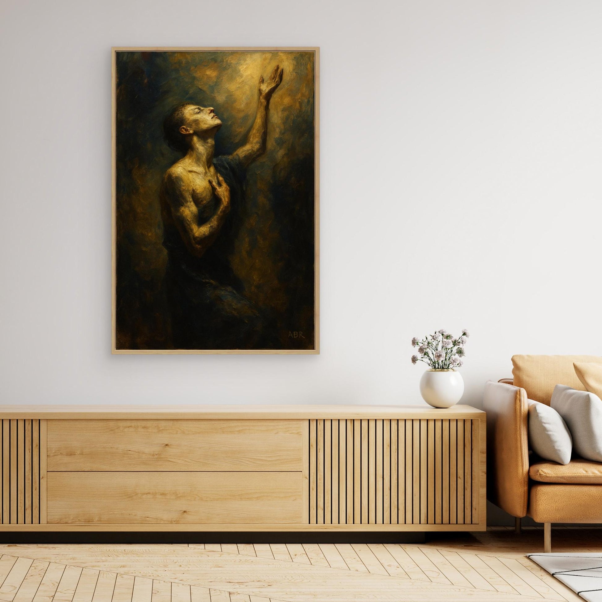 Golden Light Figurative Canvas Wall Art