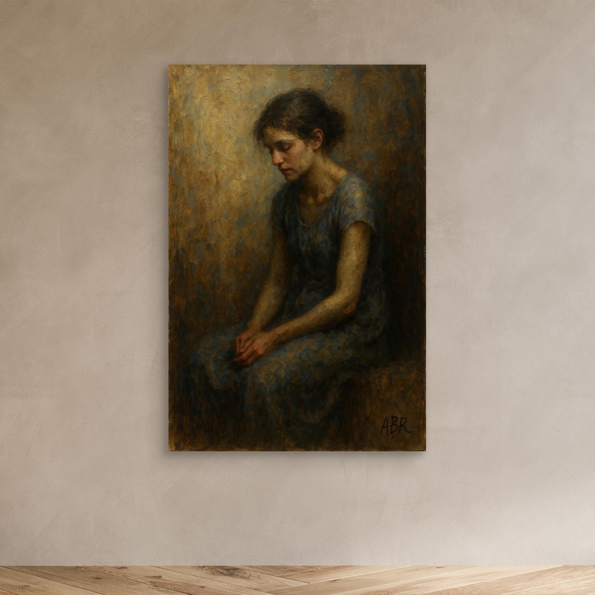 Emotional Portrait Canvas Wall Art