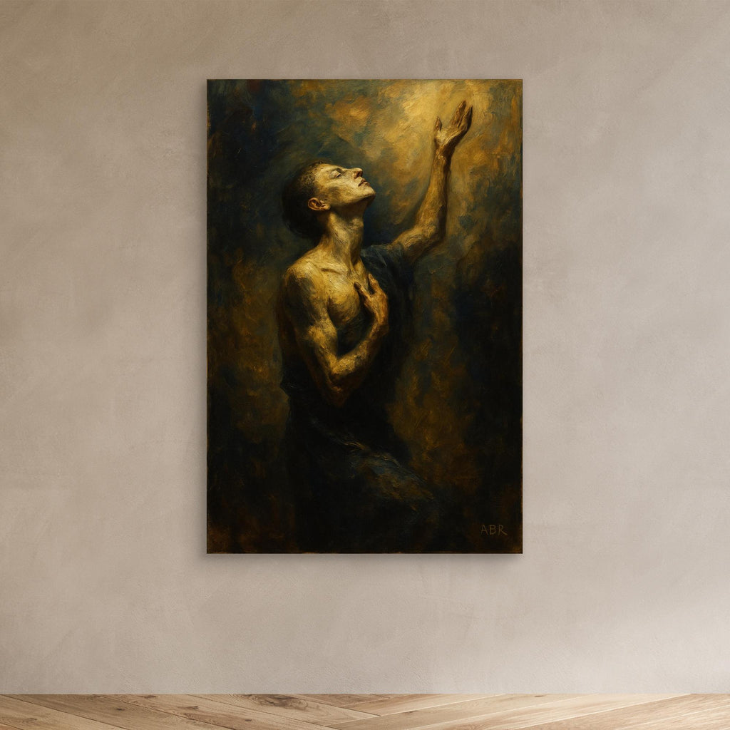 Golden Light Figurative Canvas Wall Art