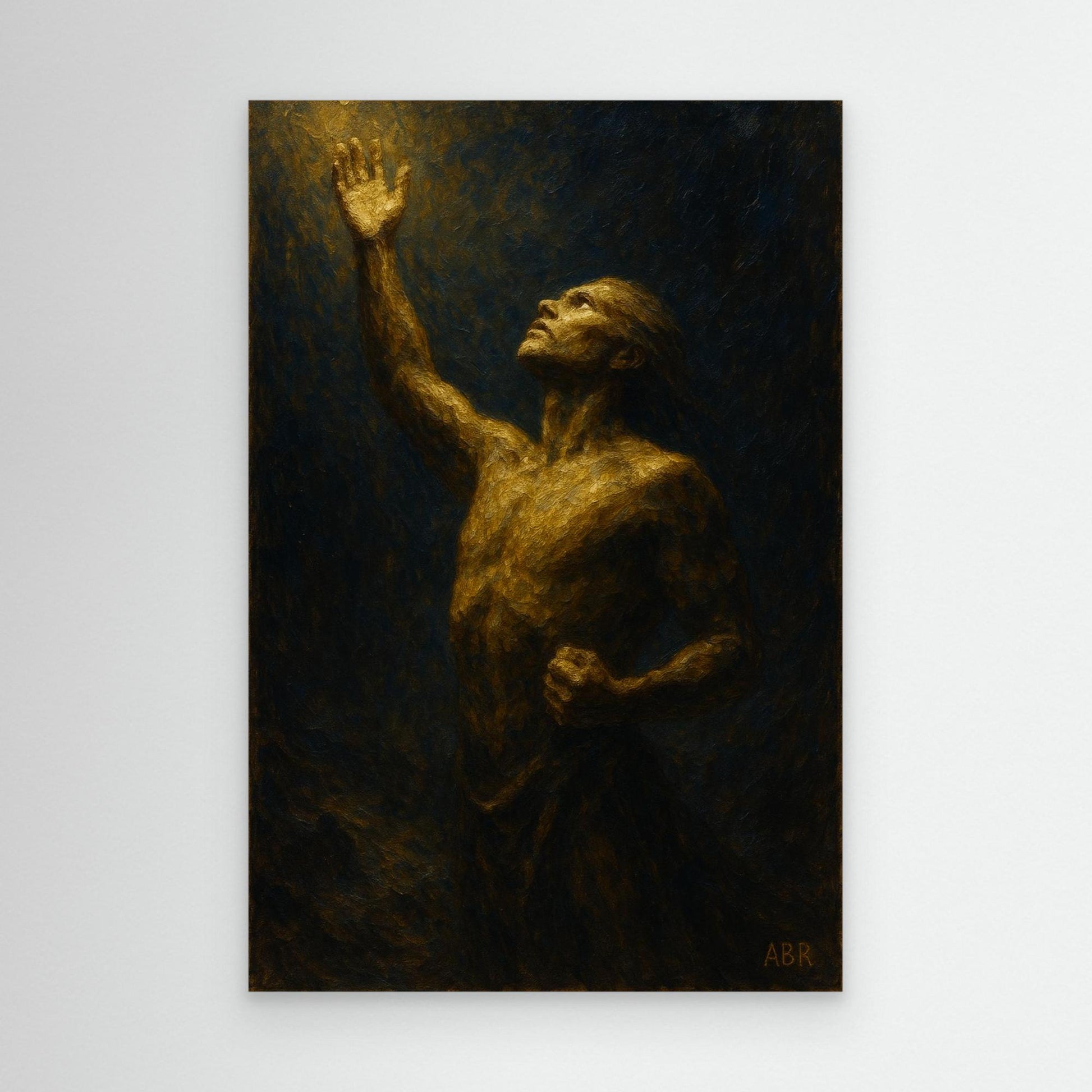Reaching Toward Light – Figurative Canvas Wall Art