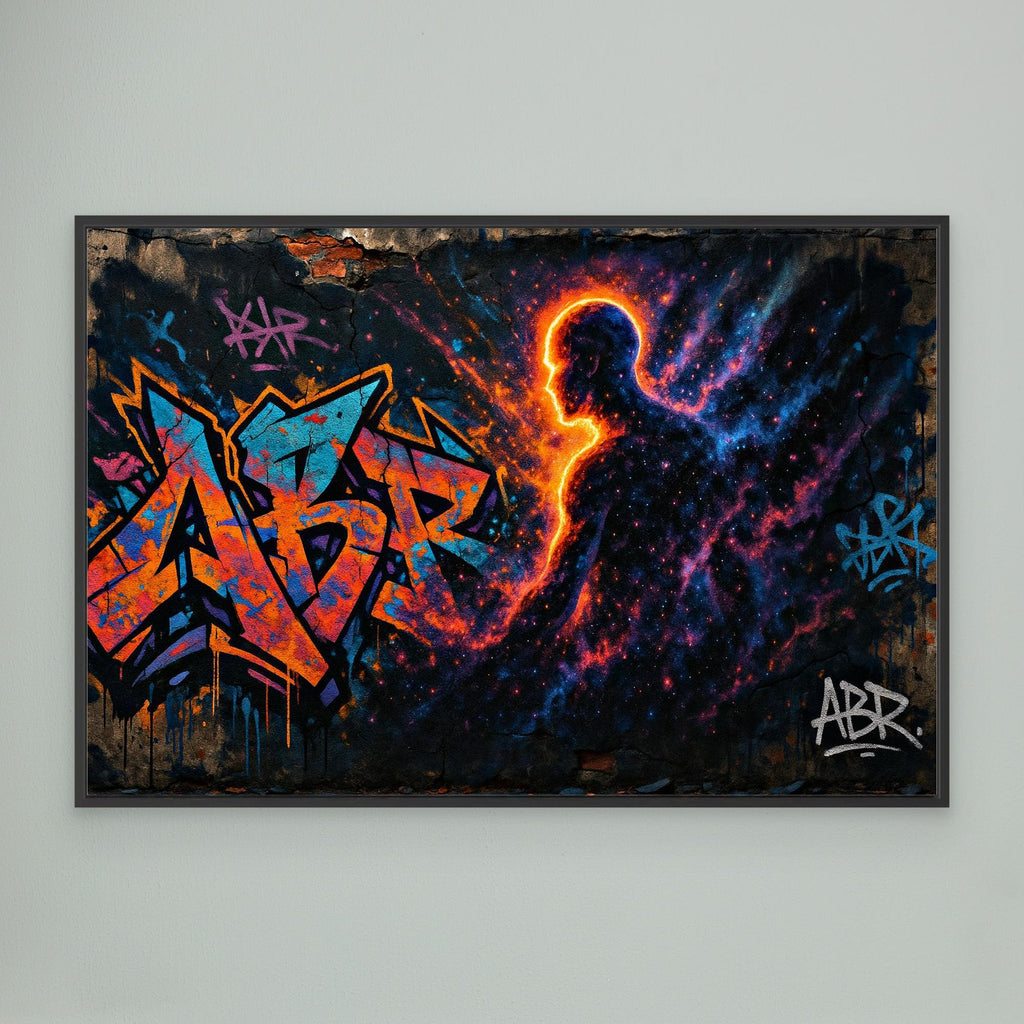 Galactic Silhouette Canvas Wall Art 