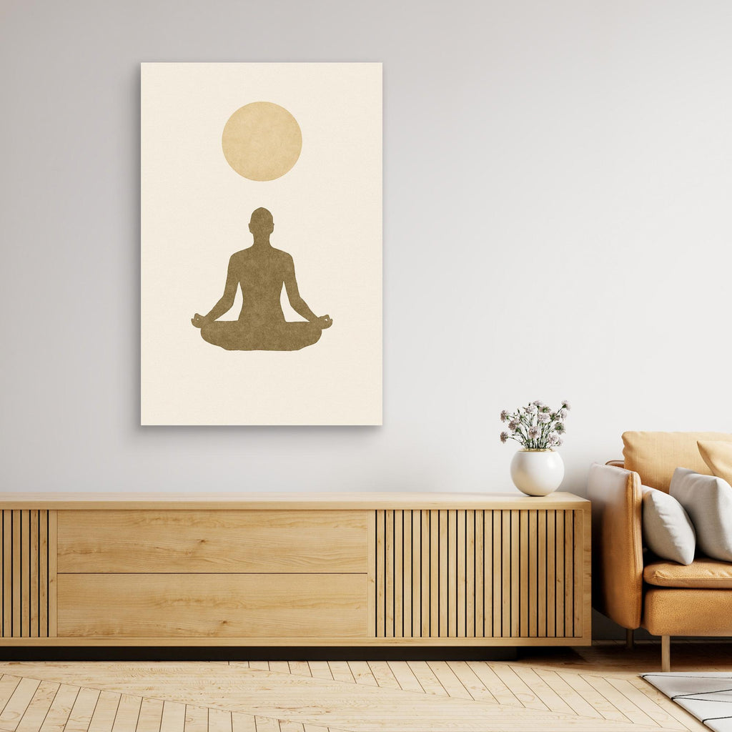 Inner Light – Minimalist Meditation Canvas Wall Art