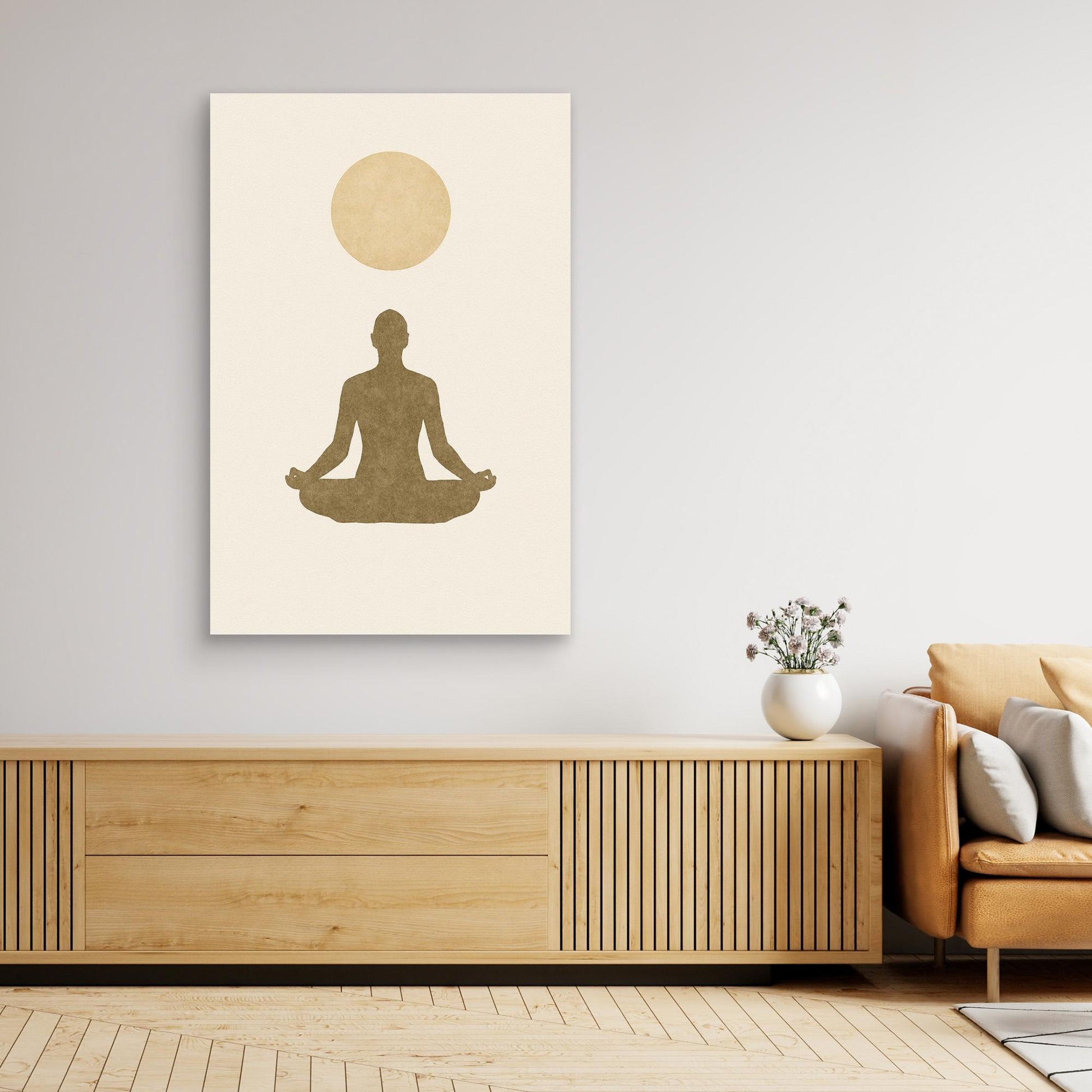 Inner Light – Minimalist Meditation Canvas Wall Art
