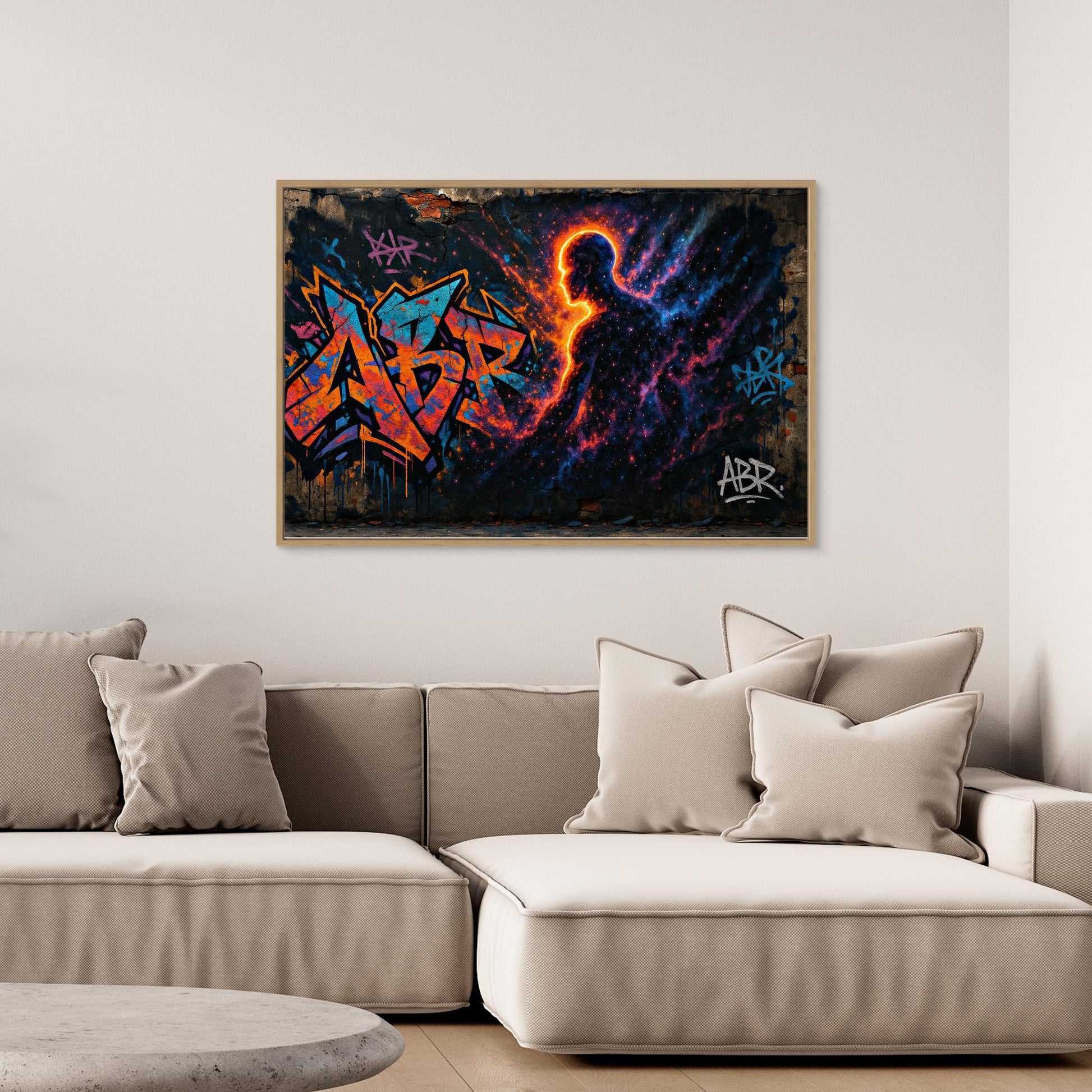 Galactic Silhouette Canvas Wall Art 