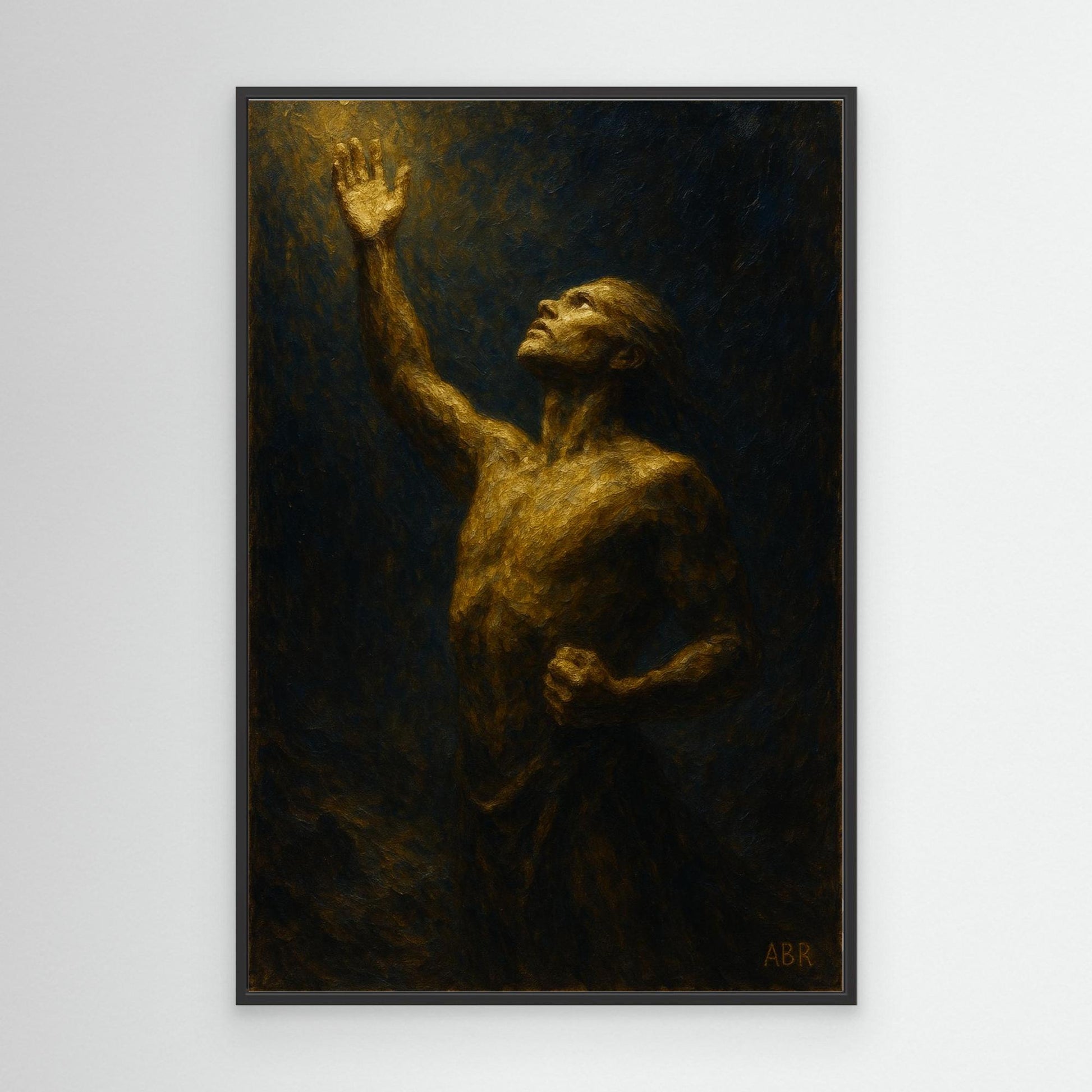 Reaching Toward Light – Figurative Canvas Wall Art