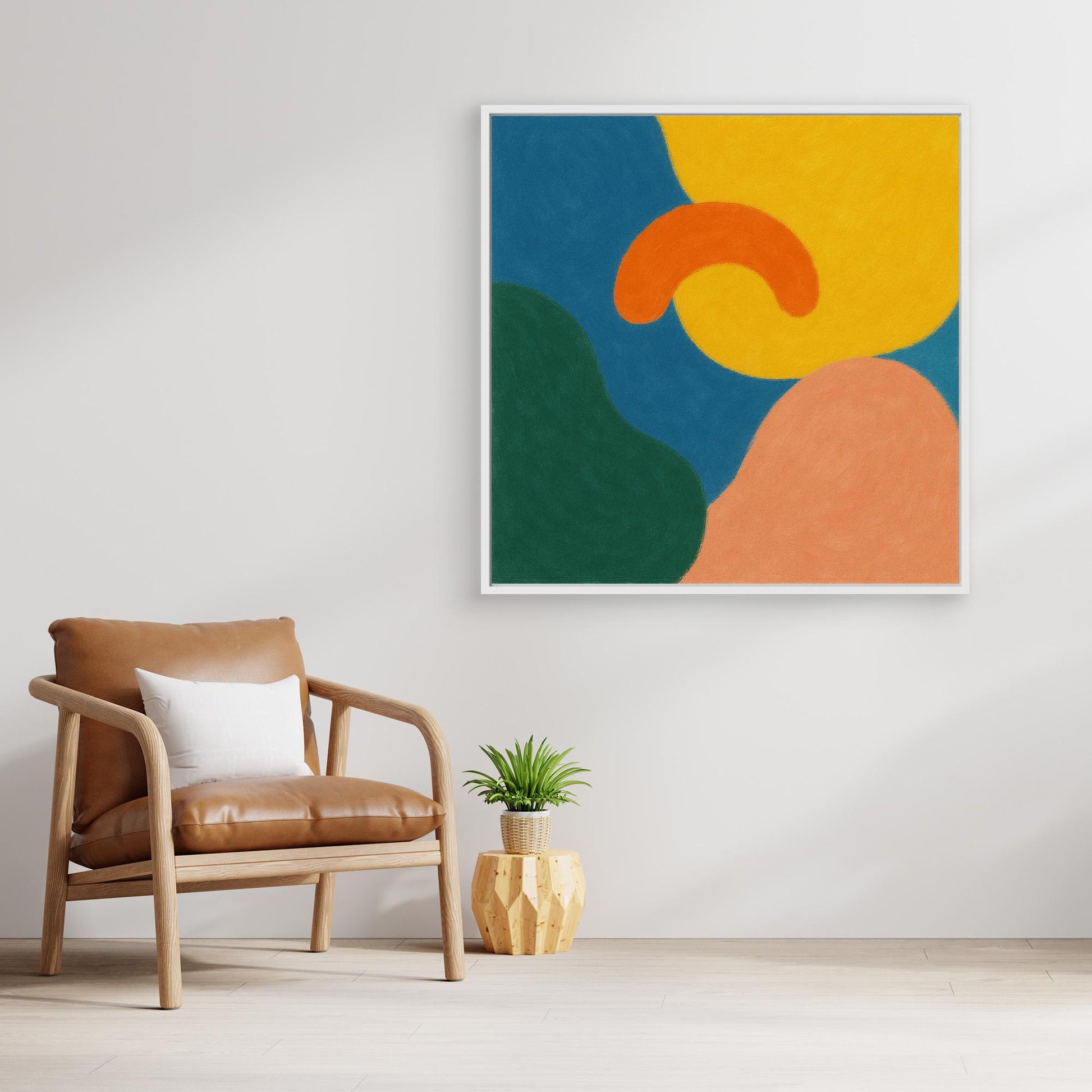 Playful Shapes – Colorful Geometric Abstract Canvas Print