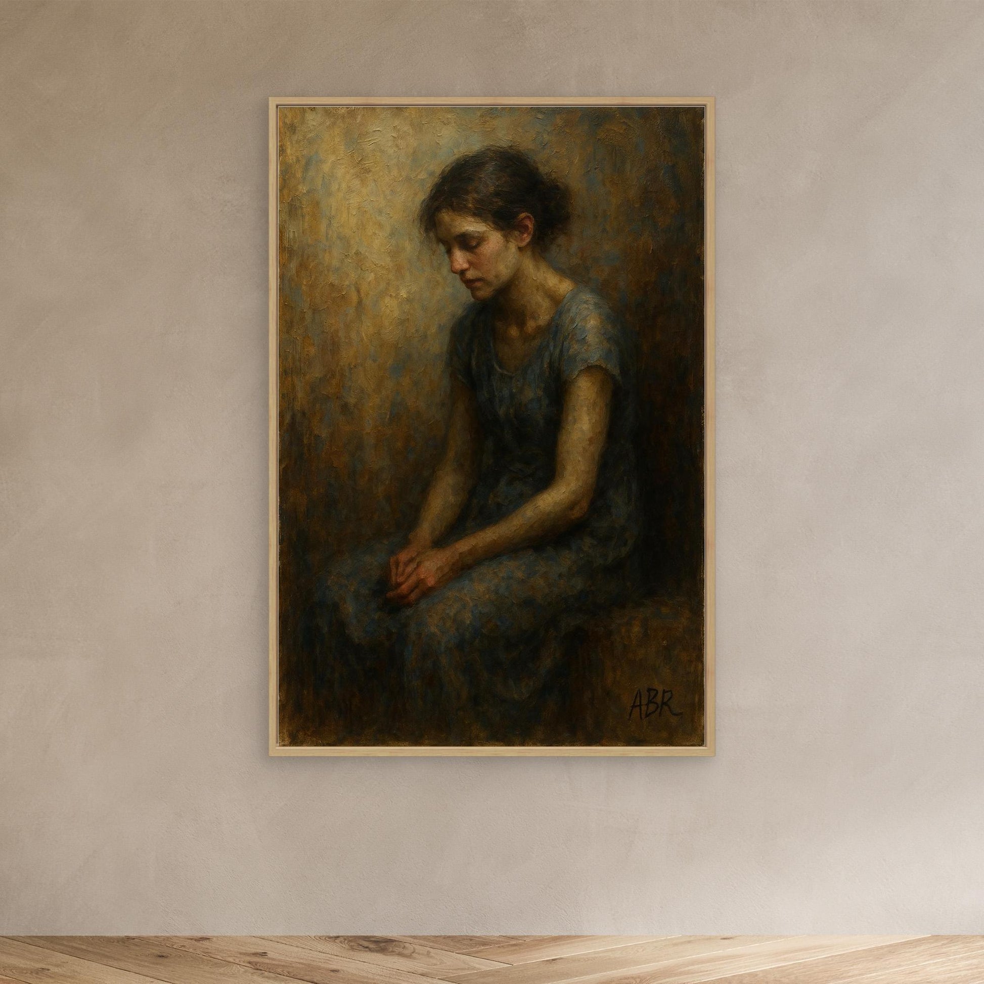 Emotional Portrait Canvas Wall Art