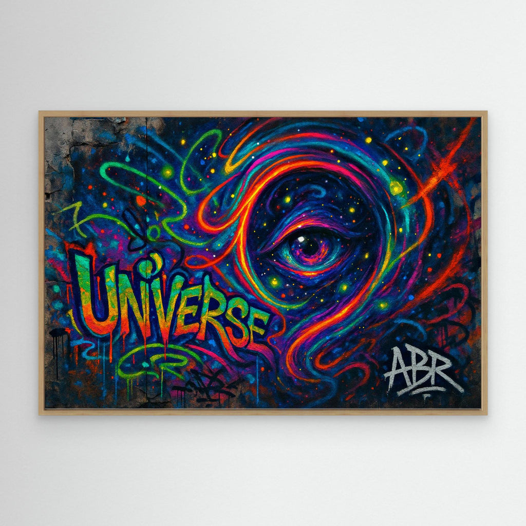 Cosmic Eye Graffiti Canvas Wall Art