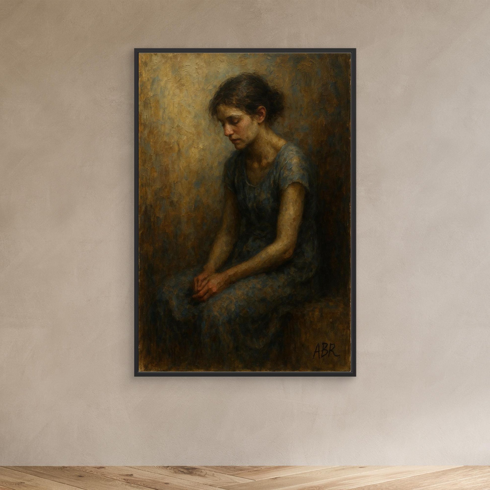 Emotional Portrait Canvas Wall Art