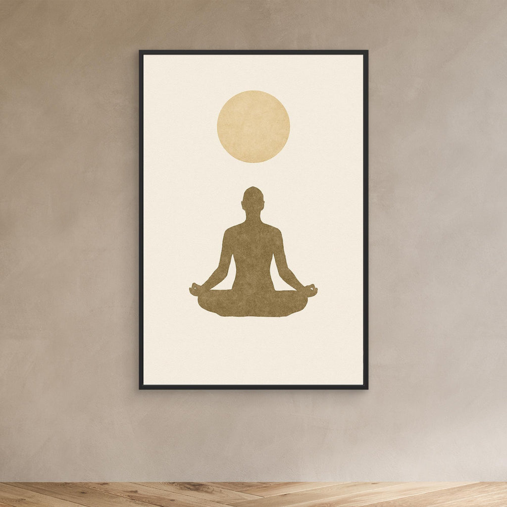 Inner Light – Minimalist Meditation Canvas Wall Art