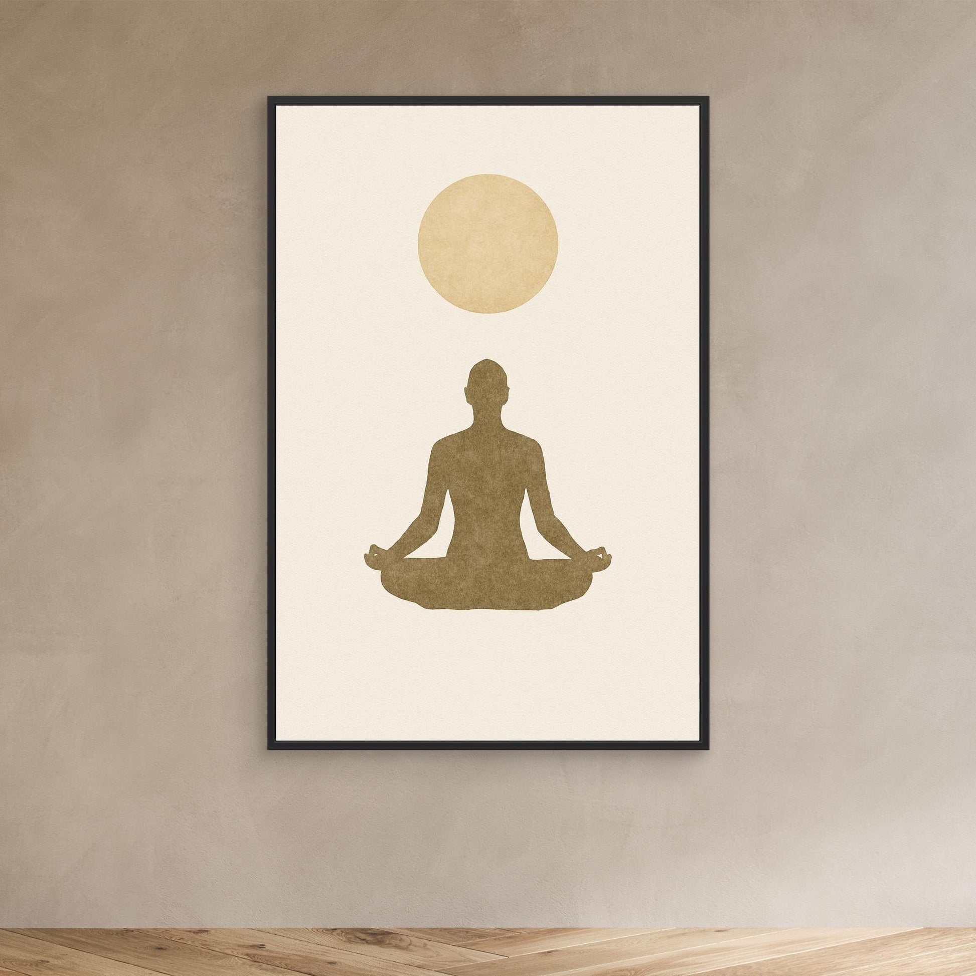 Inner Light – Minimalist Meditation Canvas Wall Art