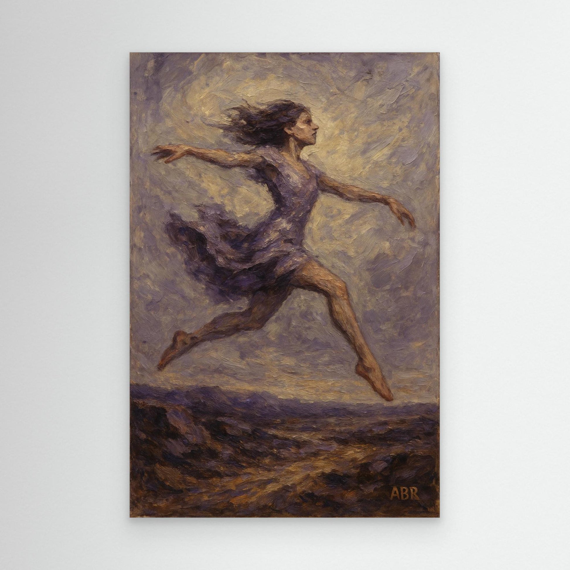Graceful Woman in Motion Wall Print