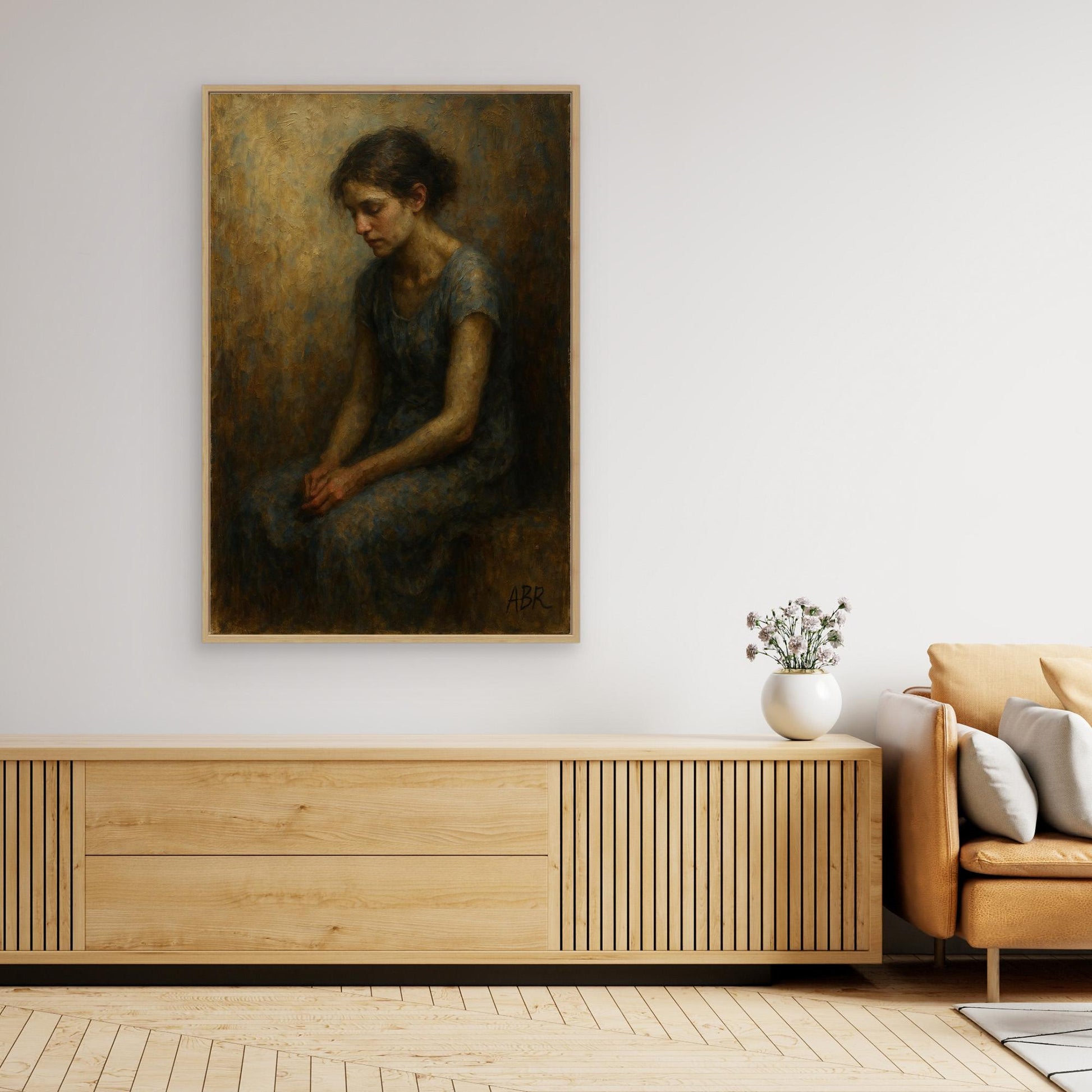 Emotional Portrait Canvas Wall Art