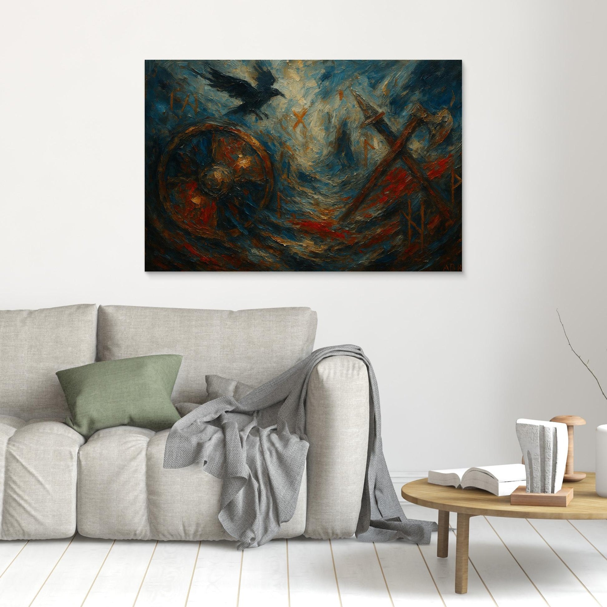 Viking Rune Canvas Wall Art