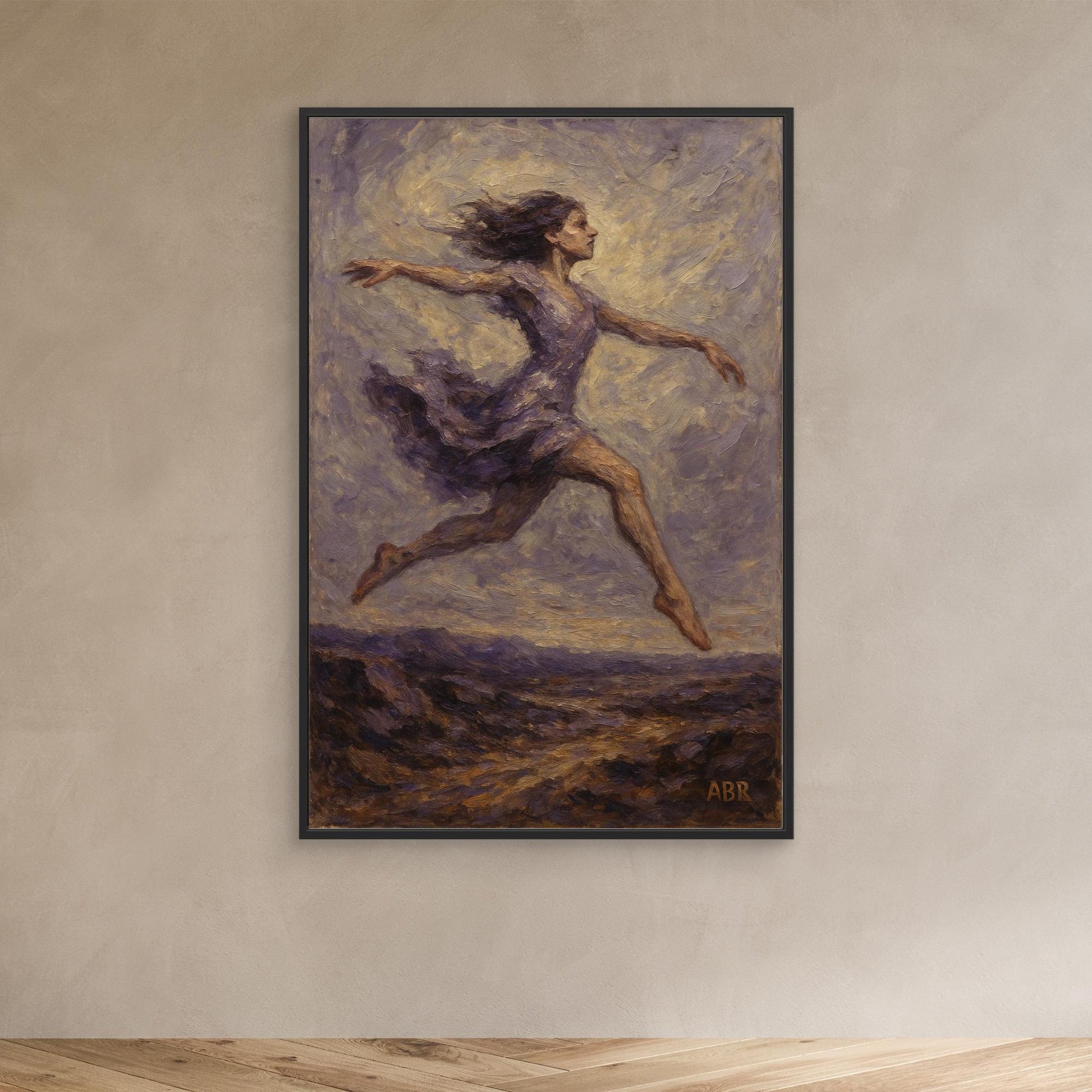 Graceful Woman in Motion Wall Print