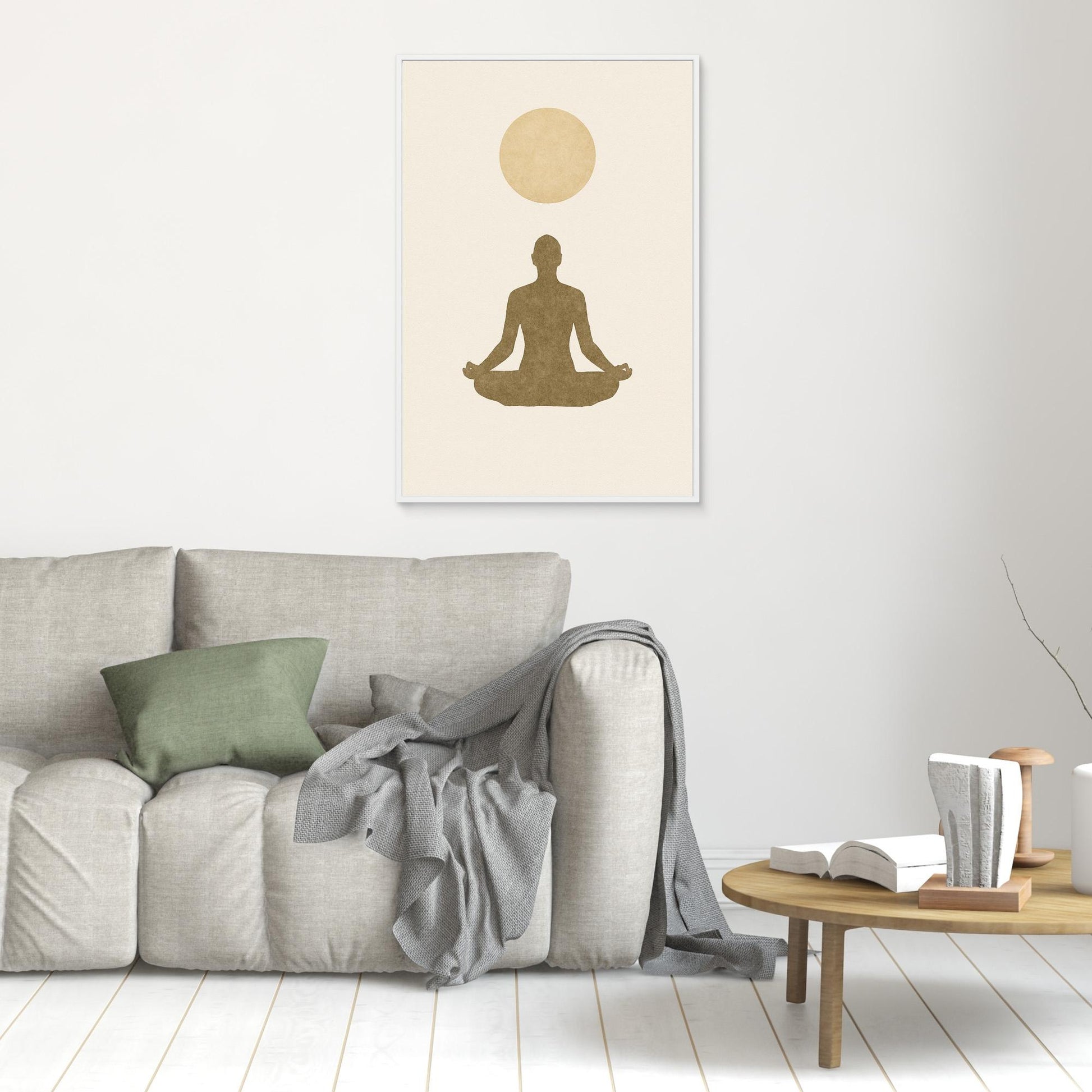 Inner Light – Minimalist Meditation Canvas Wall Art