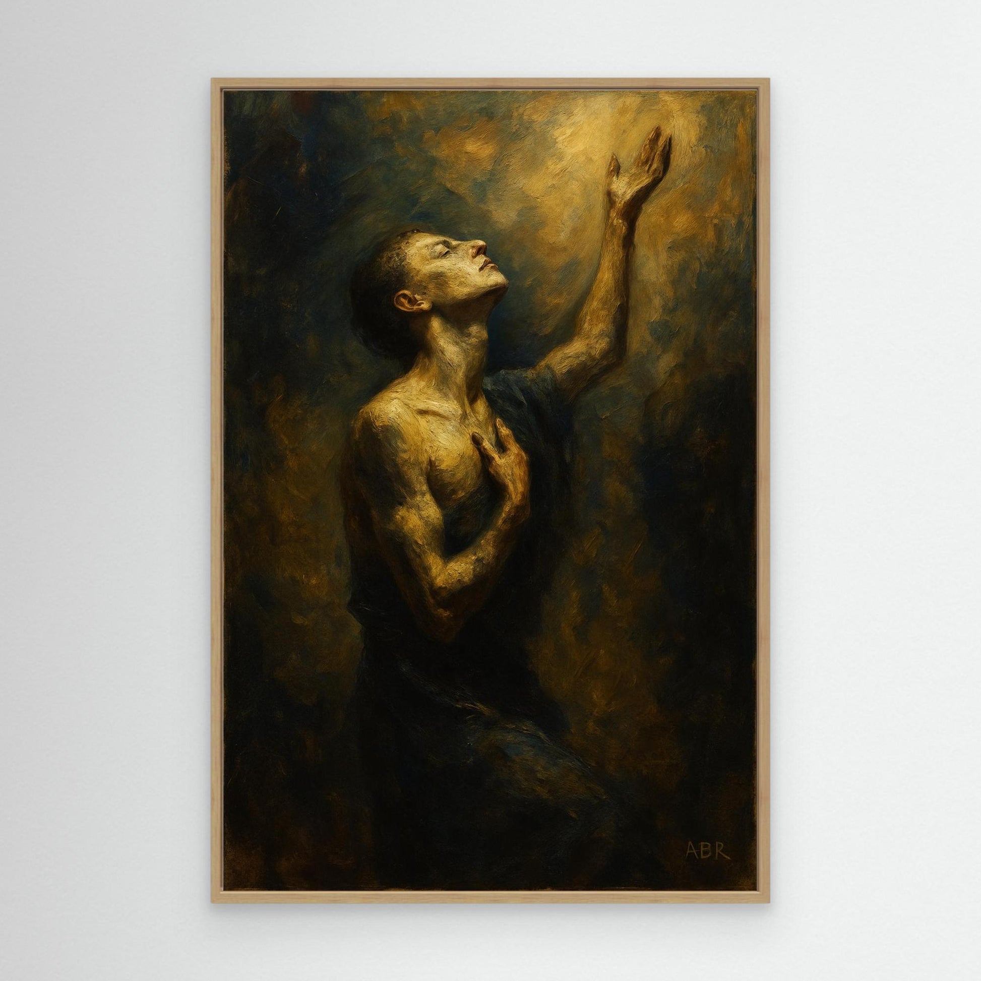 Golden Light Figurative Canvas Wall Art