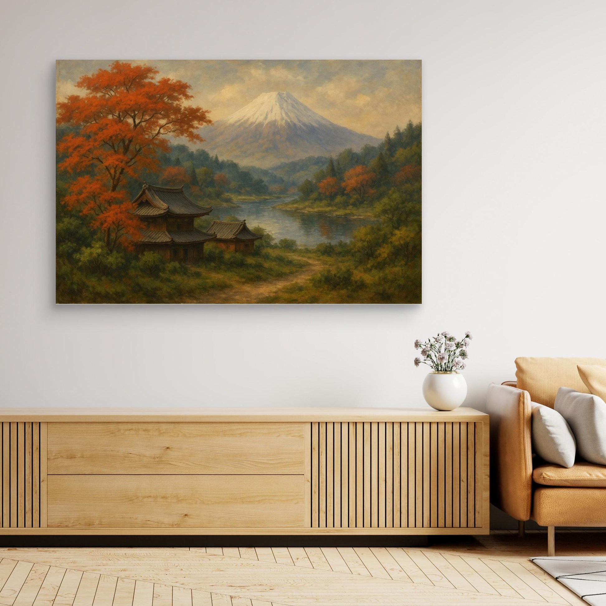 Mount Fuji Serenity – Japanese Landscape Canvas Wall Art