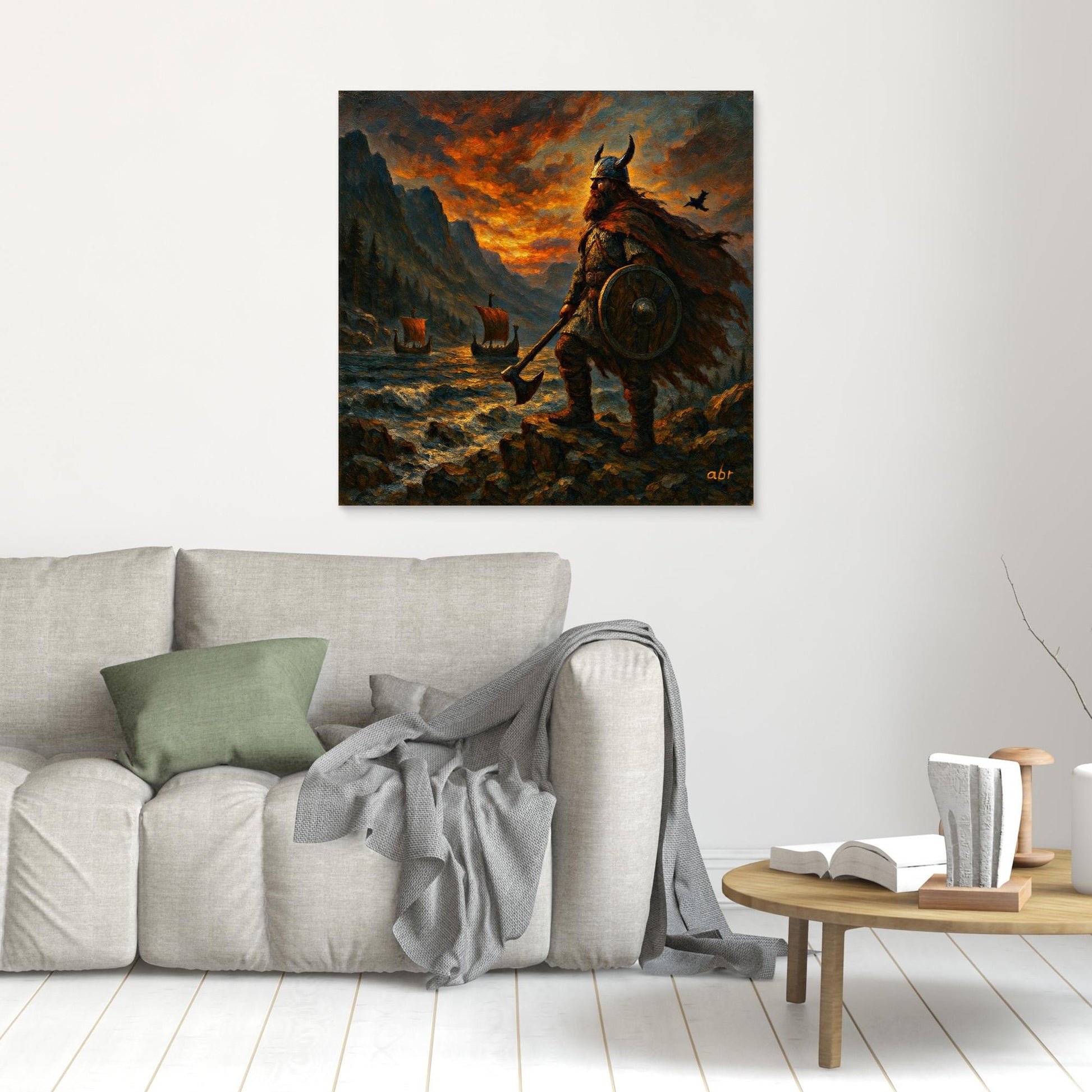 Viking Hero Canvas Wall Art Print