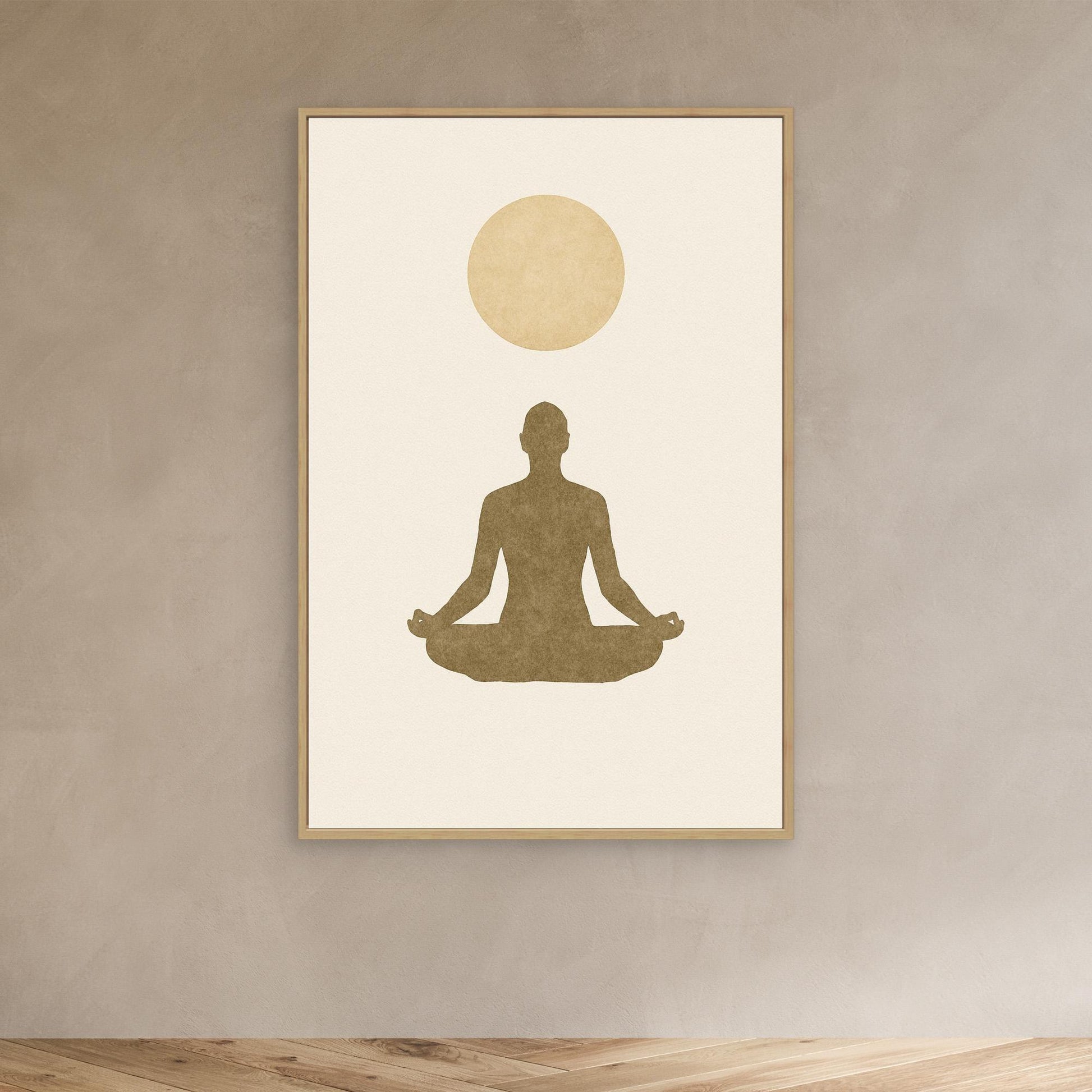Inner Light – Minimalist Meditation Canvas Wall Art