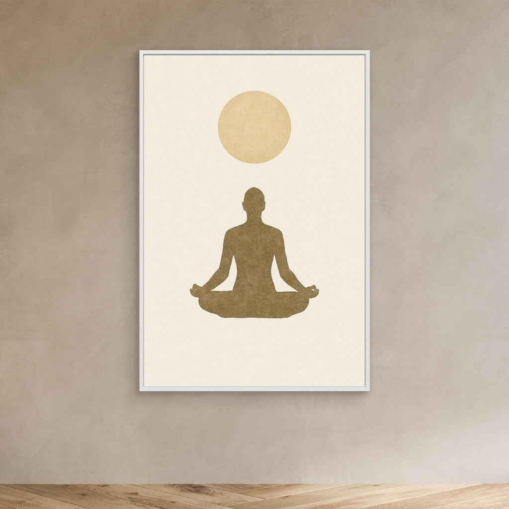 Inner Light – Minimalist Meditation Canvas Wall Art