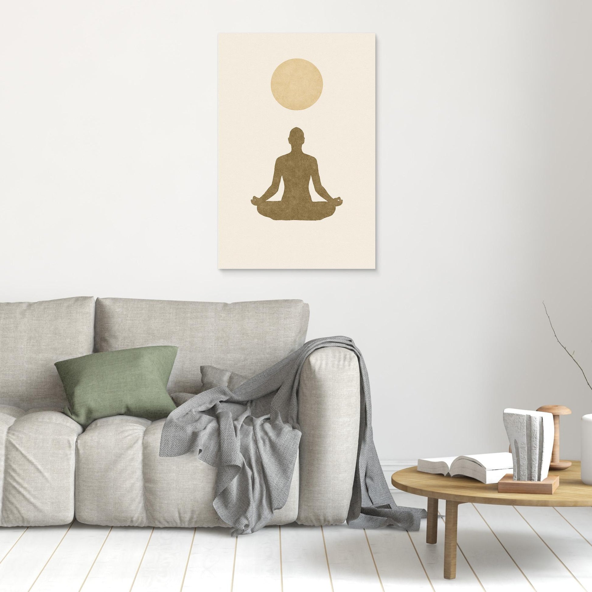 Inner Light – Minimalist Meditation Canvas Wall Art