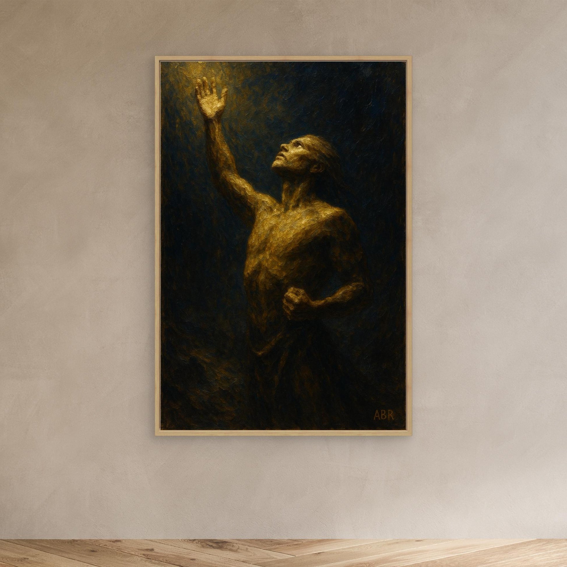 Reaching Toward Light – Figurative Canvas Wall Art