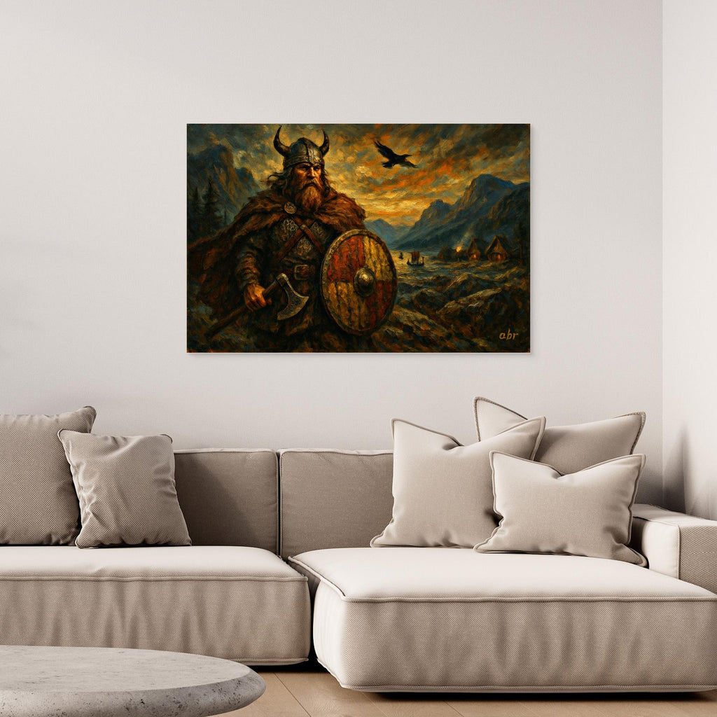 Norse Viking Defender Wall Print